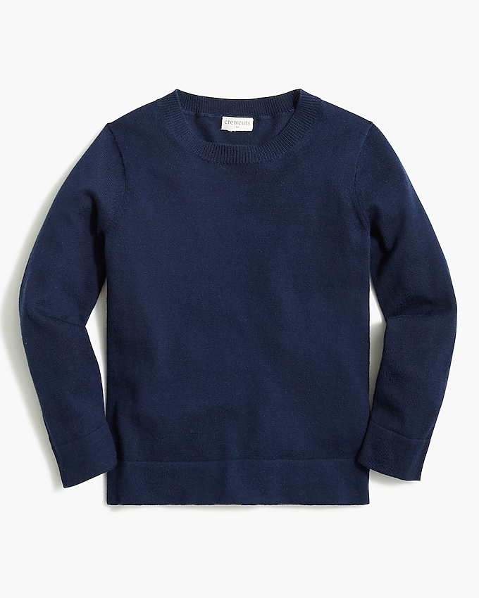 factory: girls&apos; teddie sweater for girls, right side, view zoomed