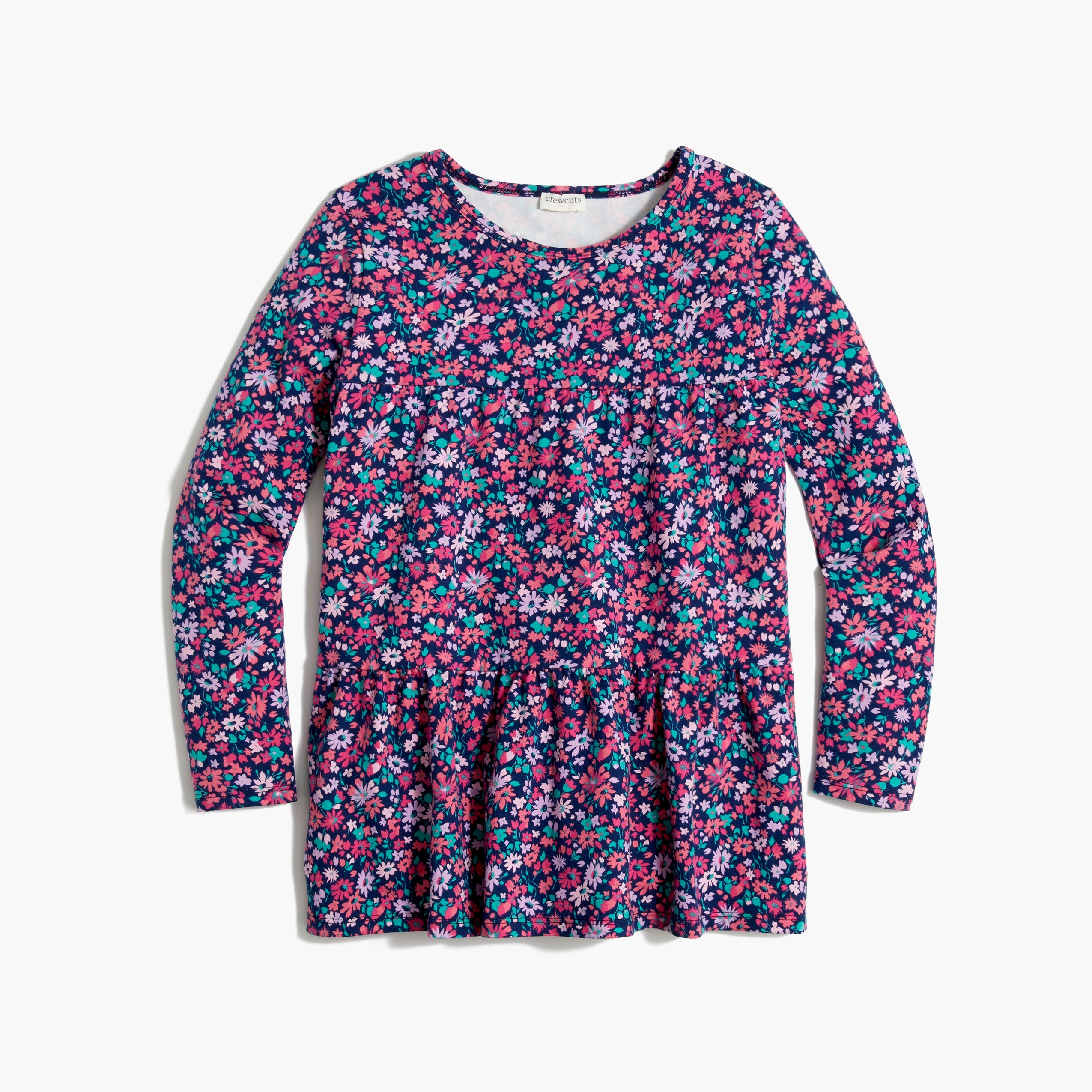 Girls' long-sleeve twirl tunic tee