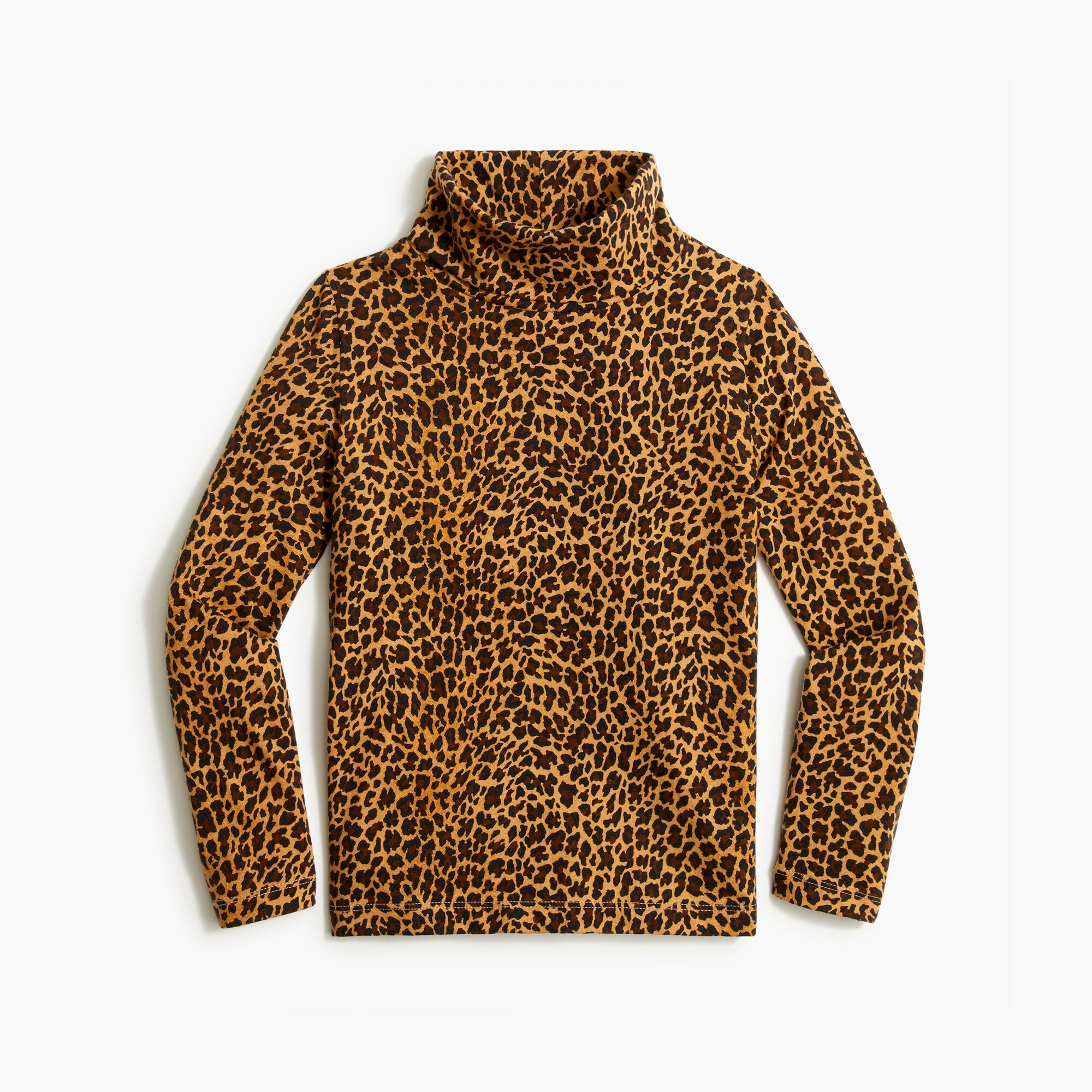 Girls' printed turtleneck