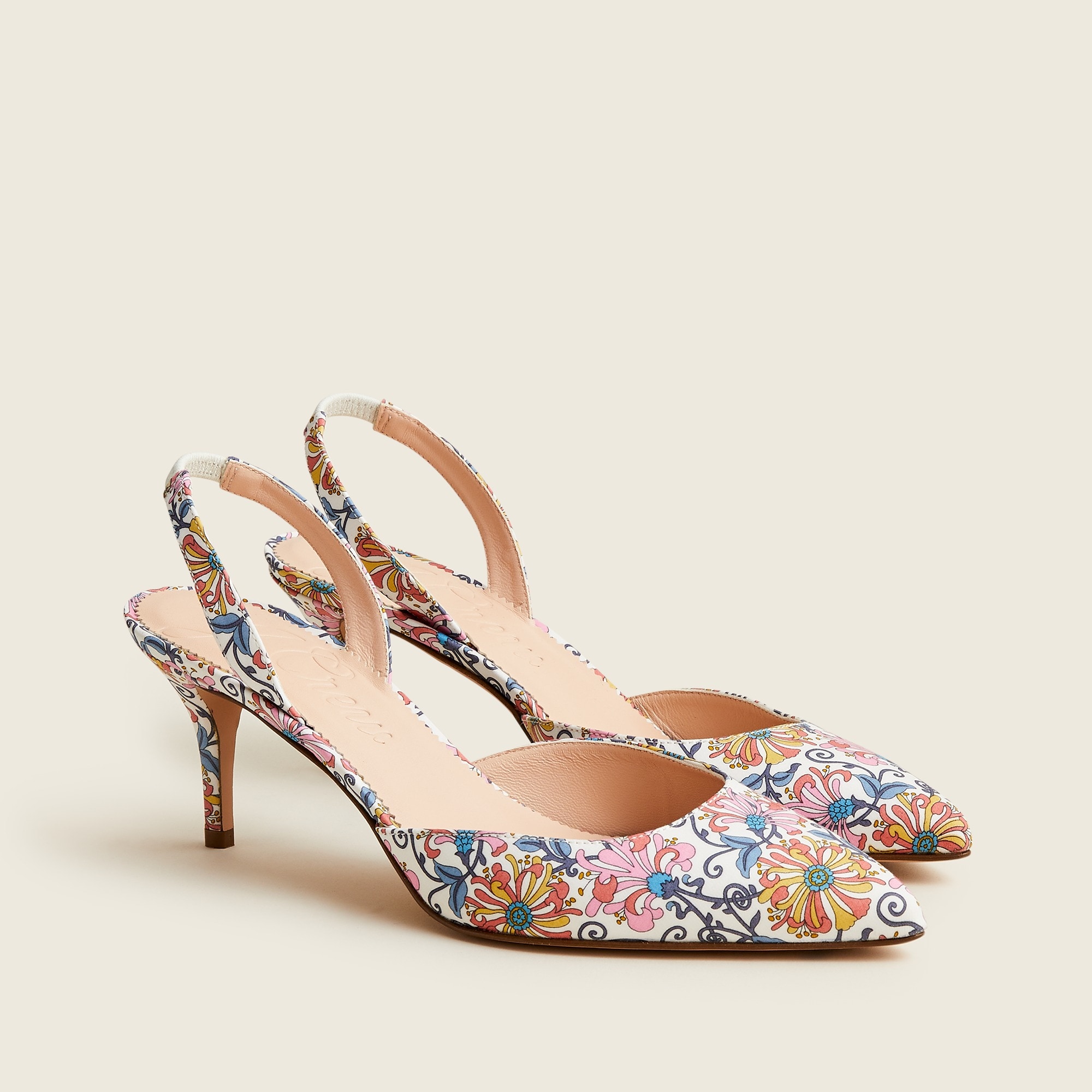 J.Crew: Colette Slingback Pumps In Liberty® Floral For Women