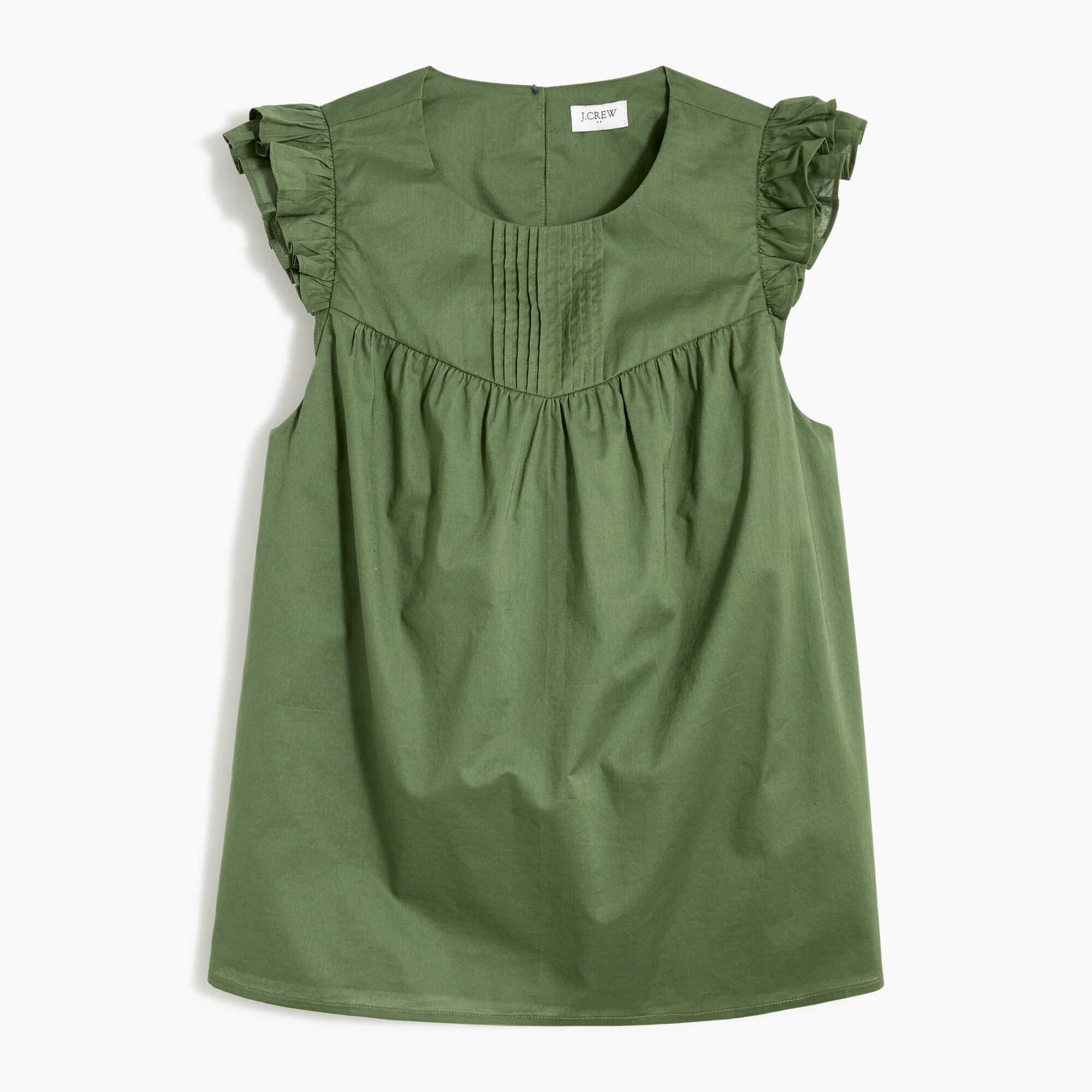 Pleated ruffle top