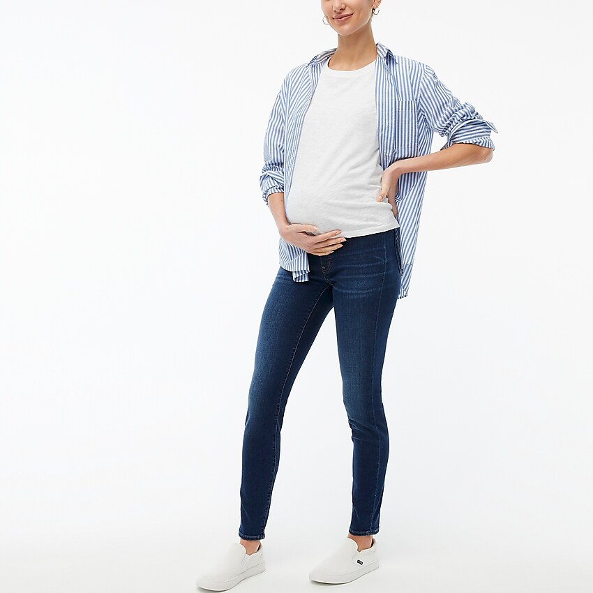 factory: maternity jean in signature stretch for women, right side, view zoomed