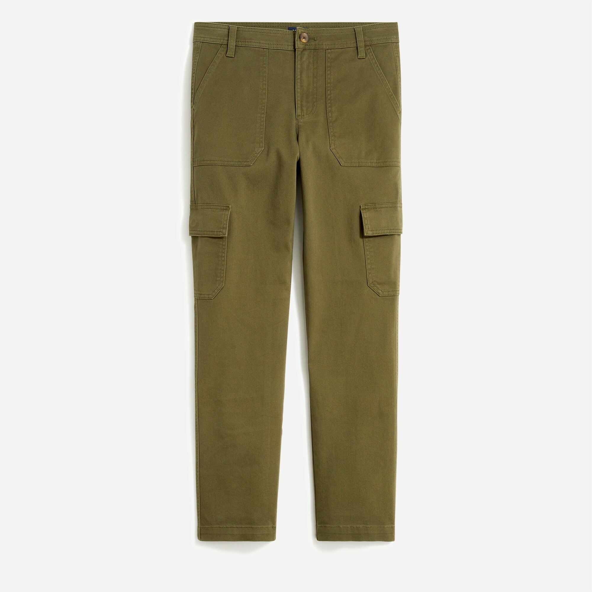 high-rise chino cargo pant for women