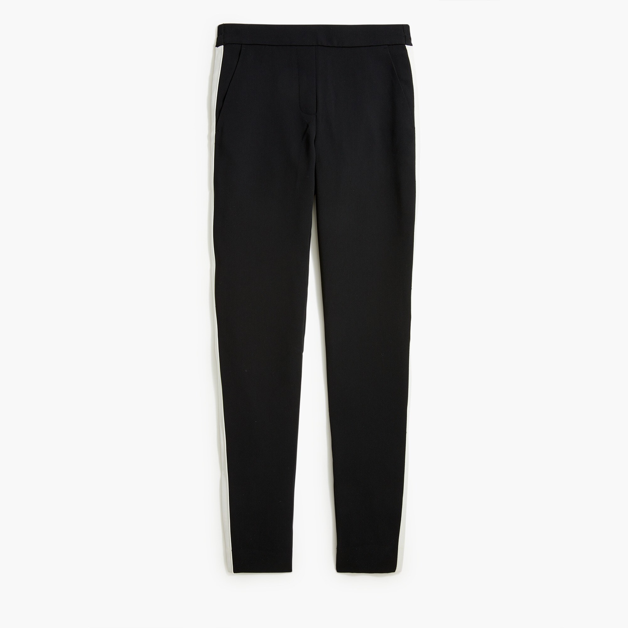 jamie tuxedo stripe pant with elastic waist for women
