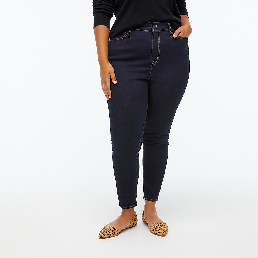 factory: curvy 10" high-rise skinny jean in signature stretch for women, right side, view zoomed