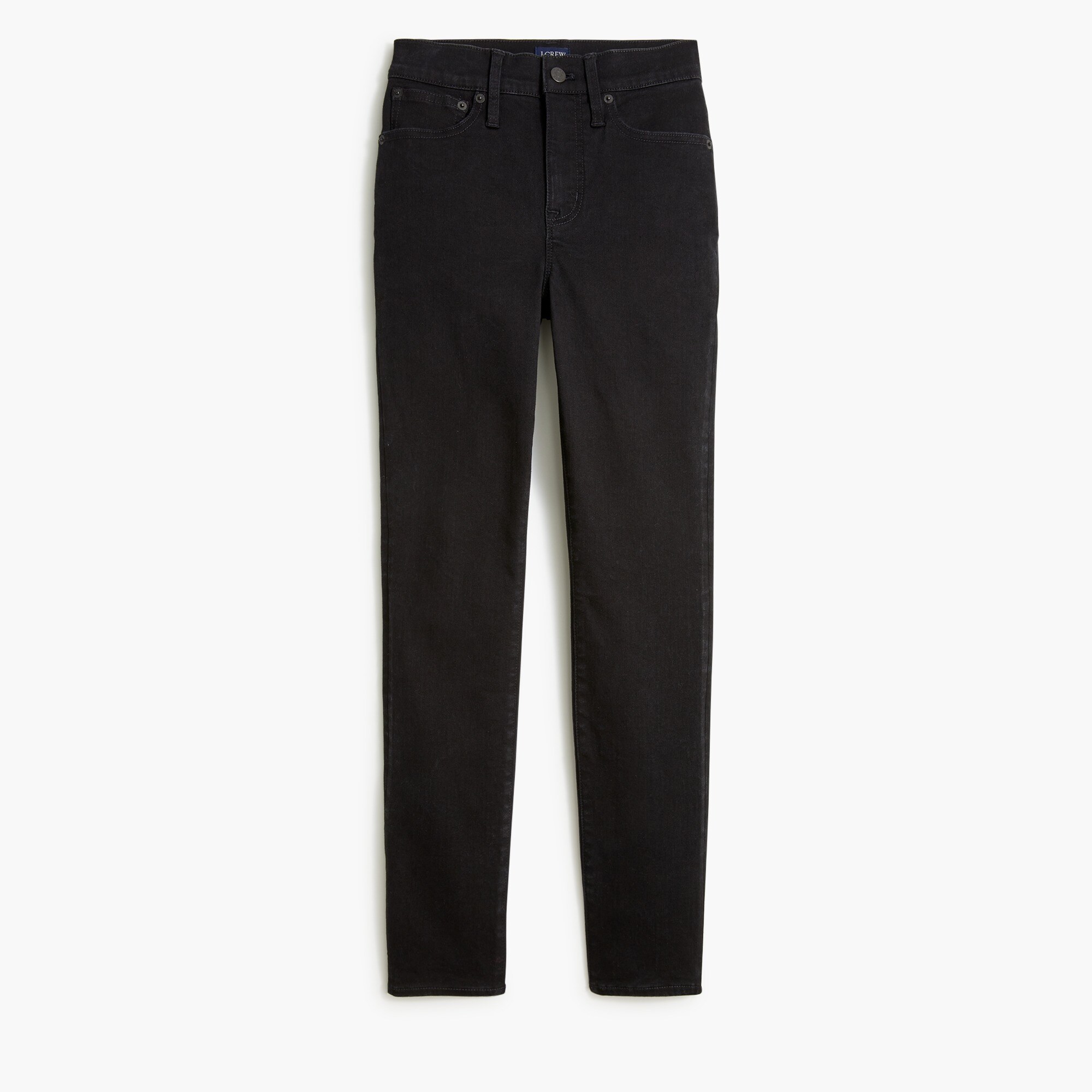 Curvy 10" high-rise black skinny jean in signature stretch