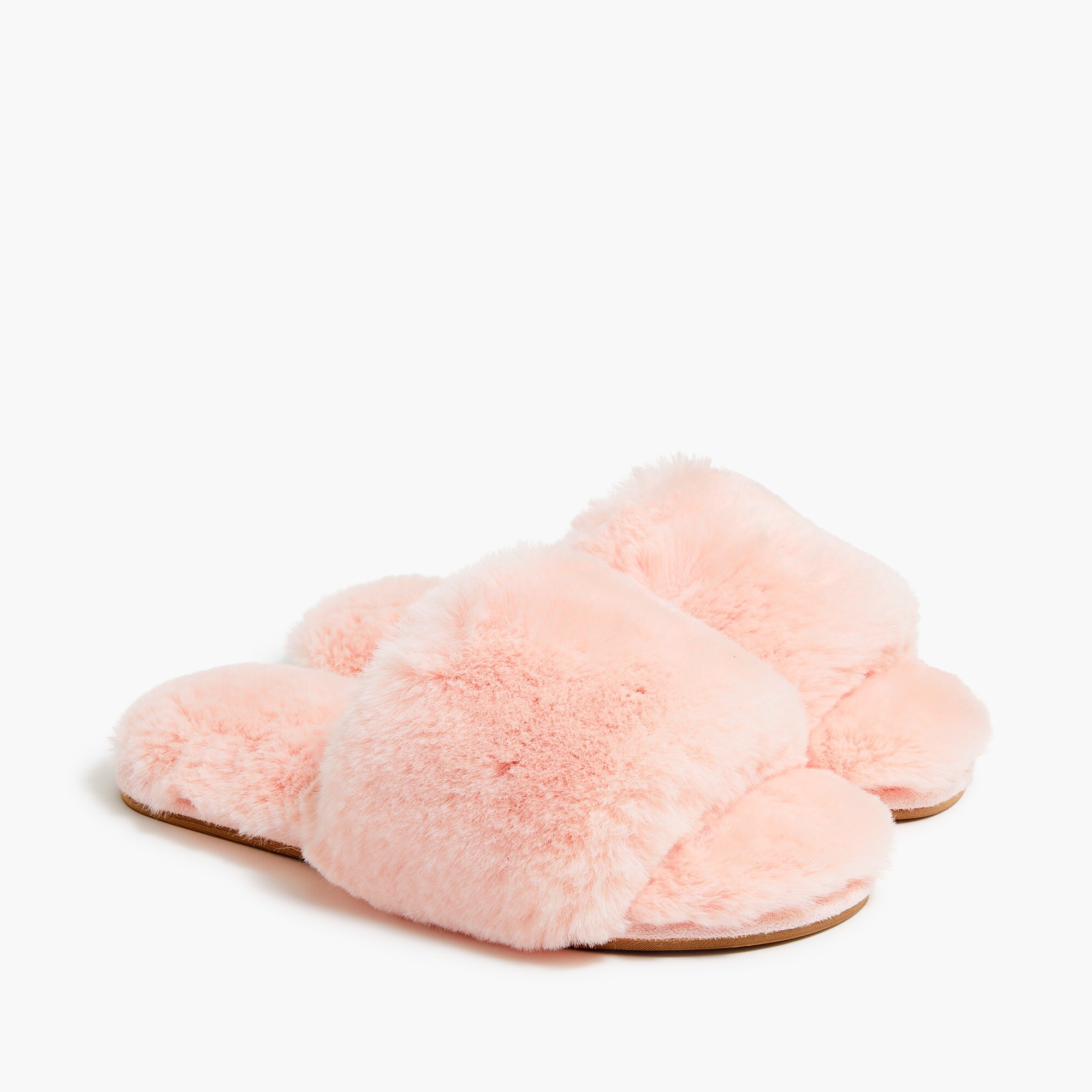 fuzzy slide slippers for women