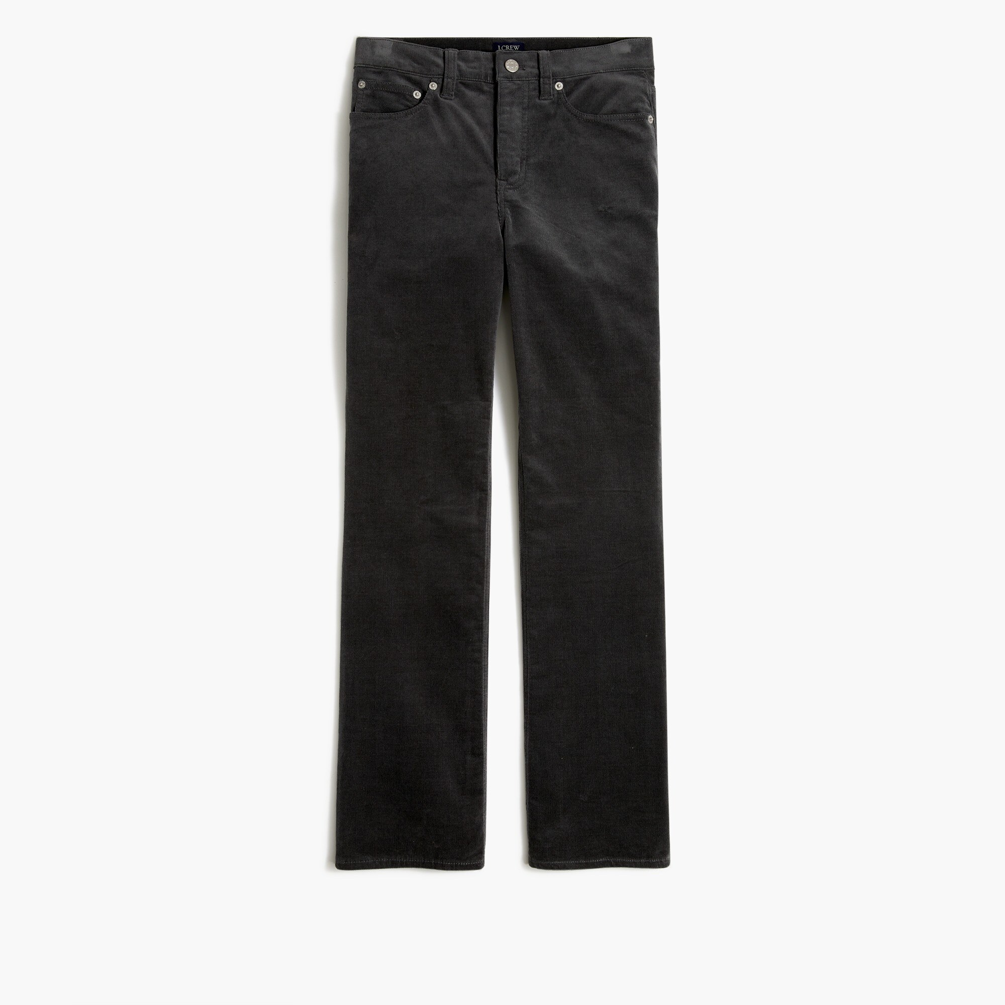 high-rise flare crop corduroy pant for women