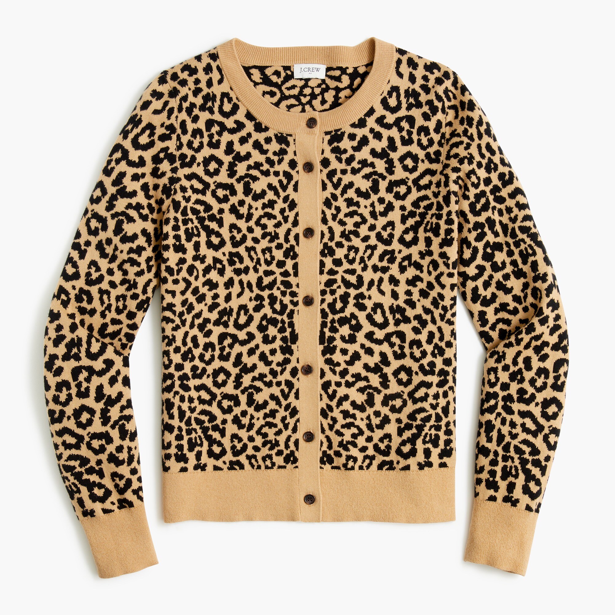 Leopard cardigan sweater