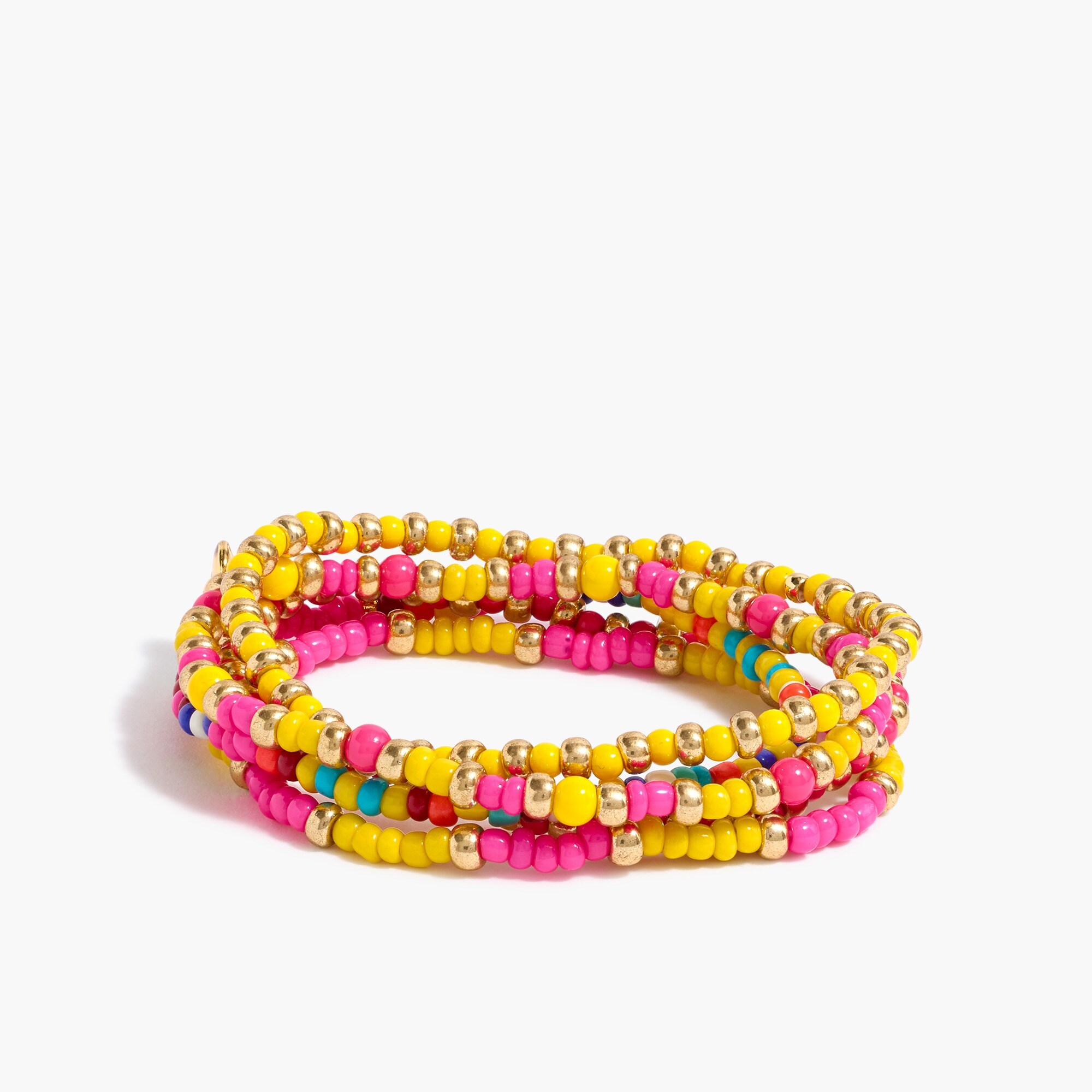 Beaded bracelet set-of-five
