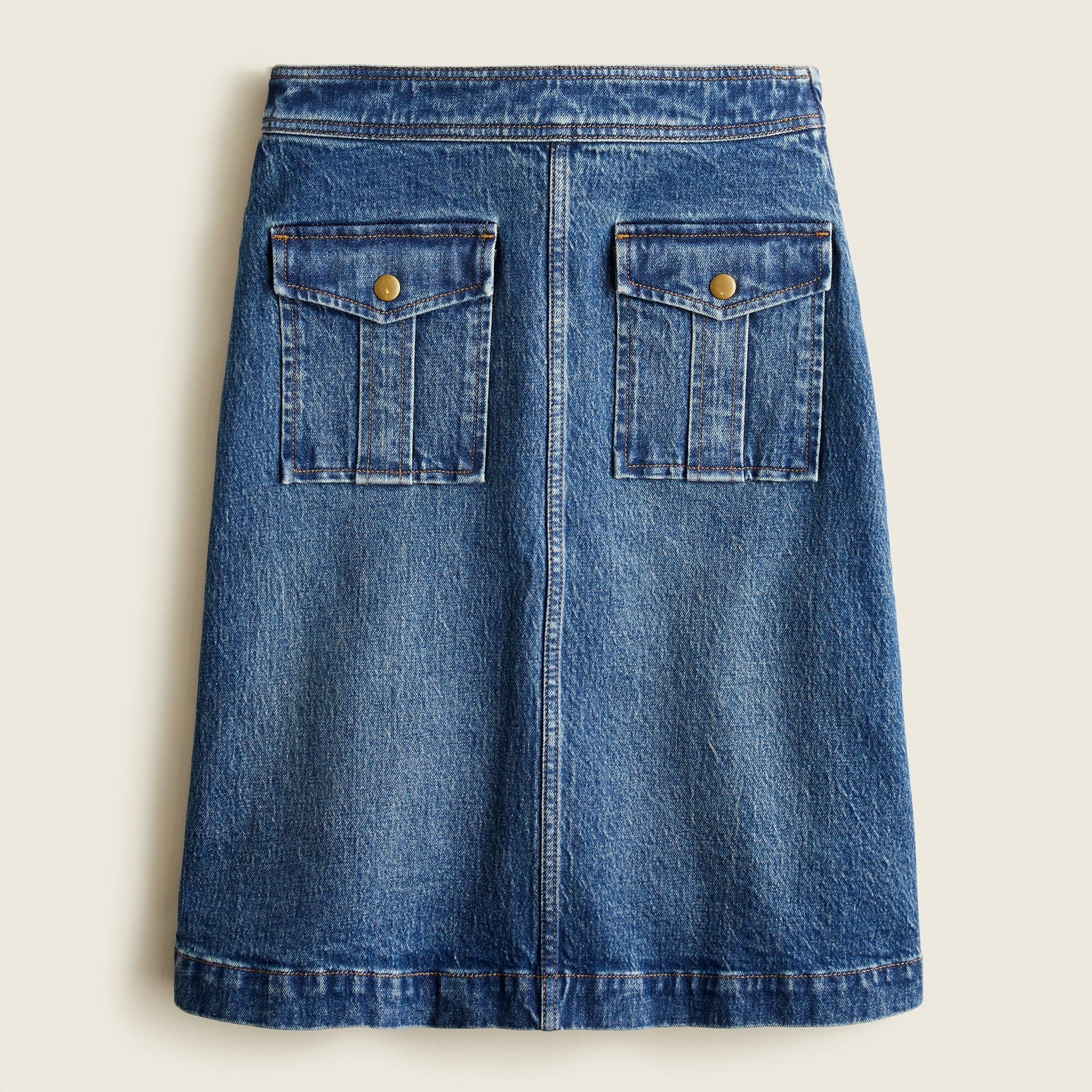 Button pocket skirt top
