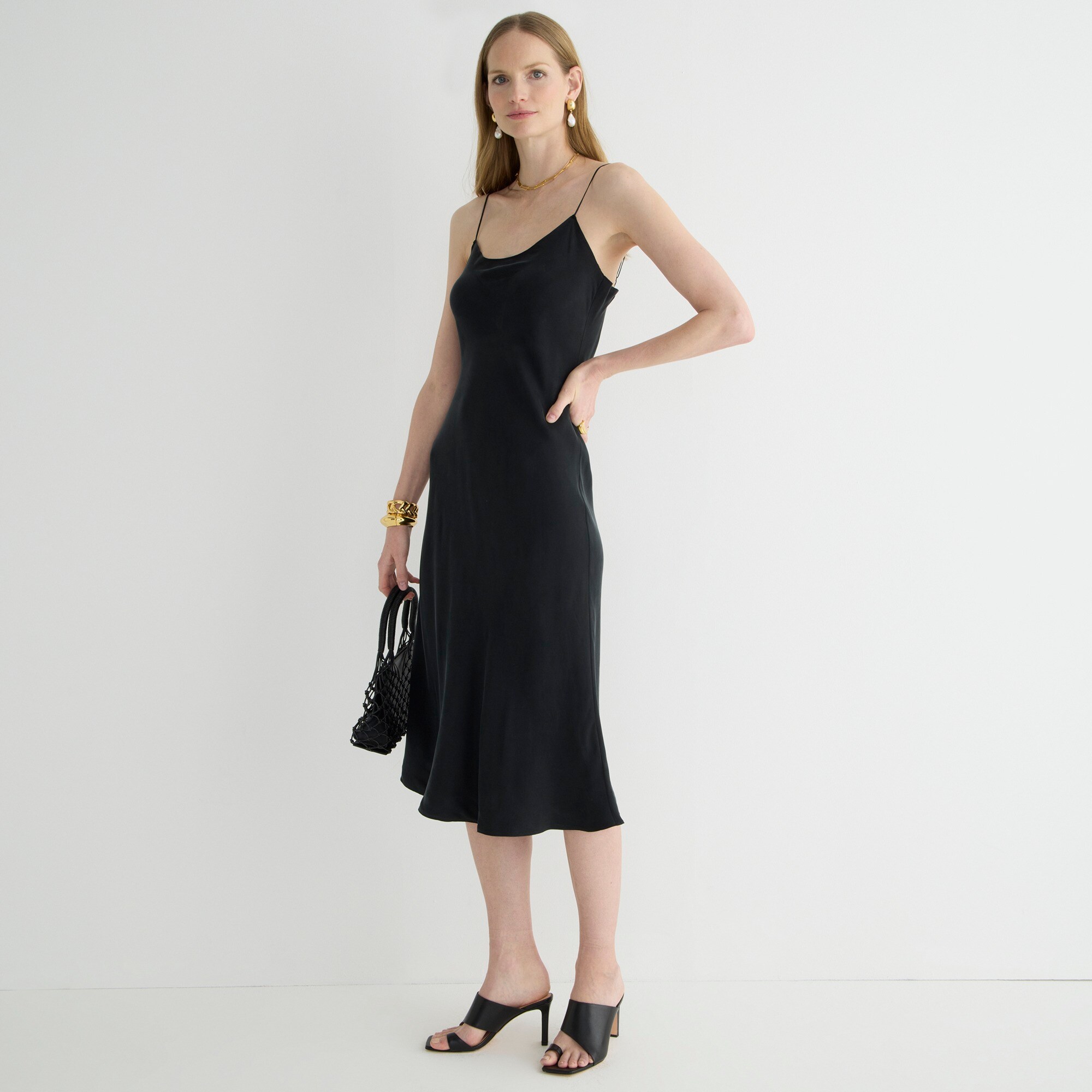 J.Crew Gwyneth cupro-blend slip dress