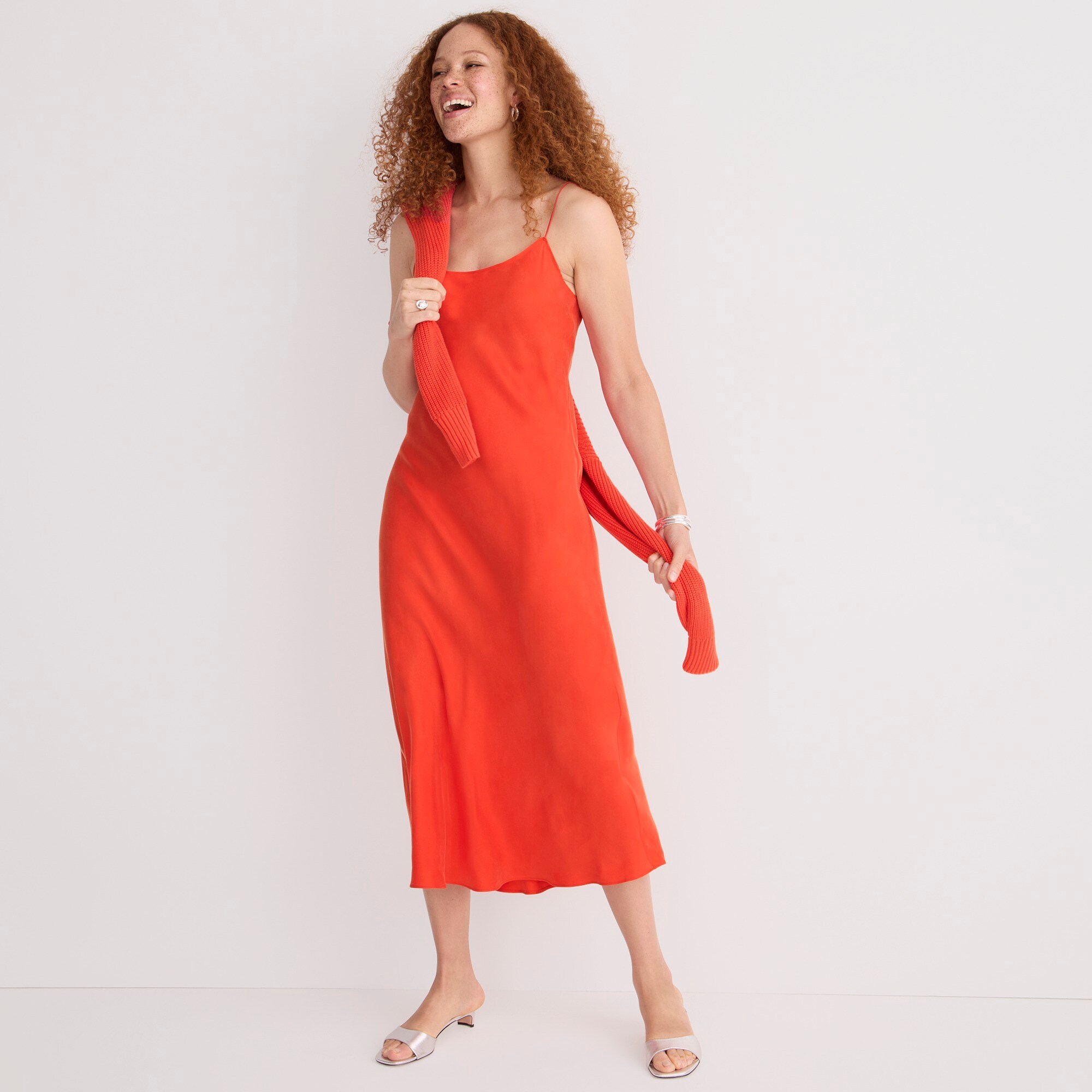 J.Crew Gwyneth cupro-blend slip dress