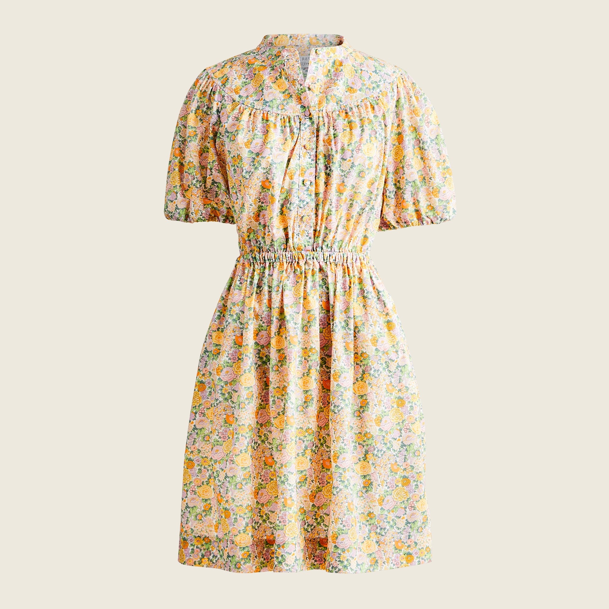 J.Crew: Puff-sleeve Shirtdress In Liberty® Elysian Day Floral For Women