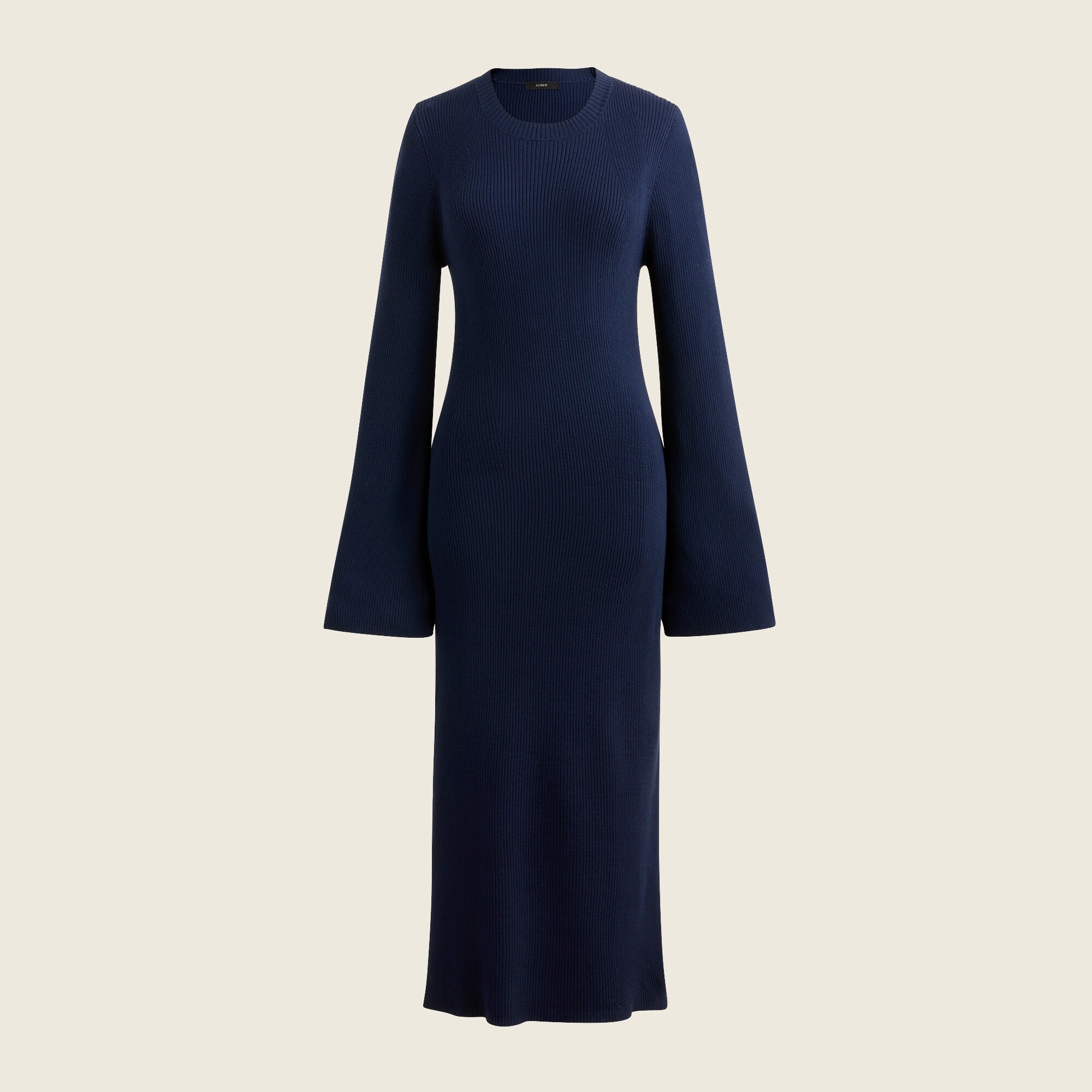 Knit ribbed sweater-dress