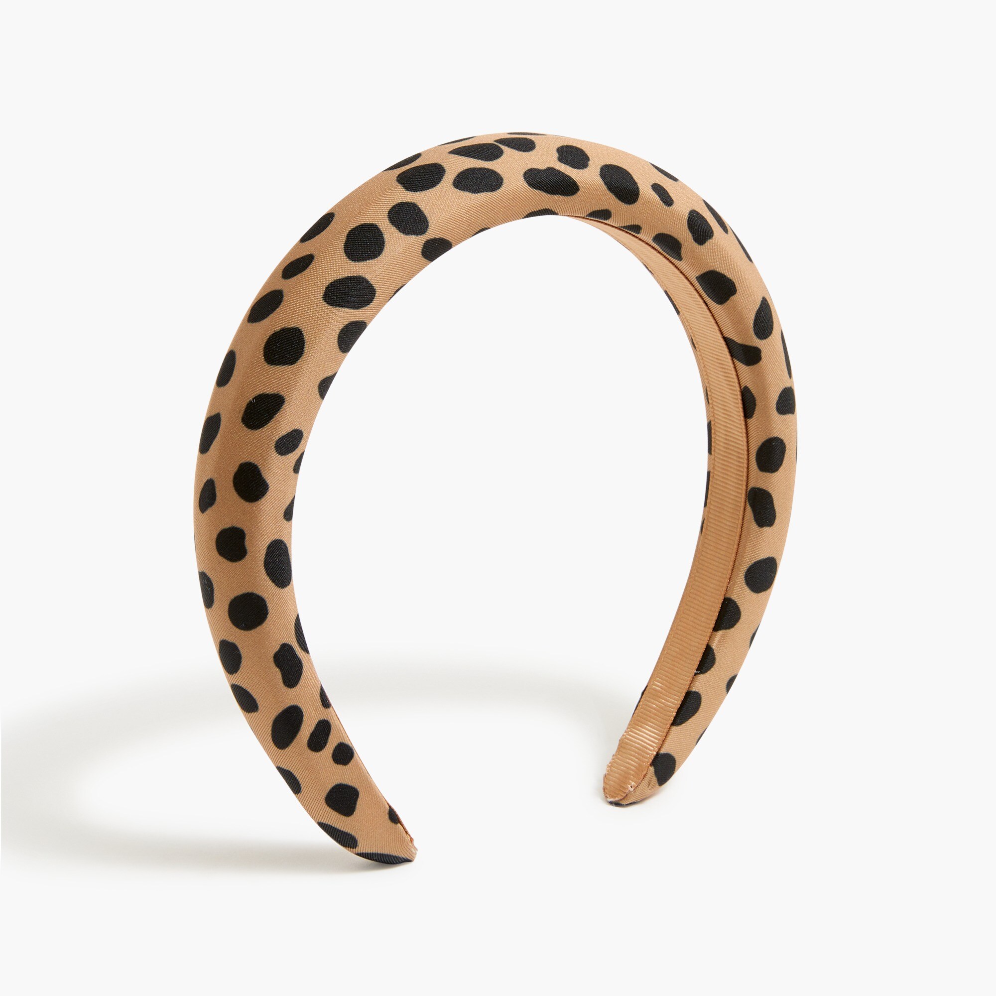 Printed satin puffy headband