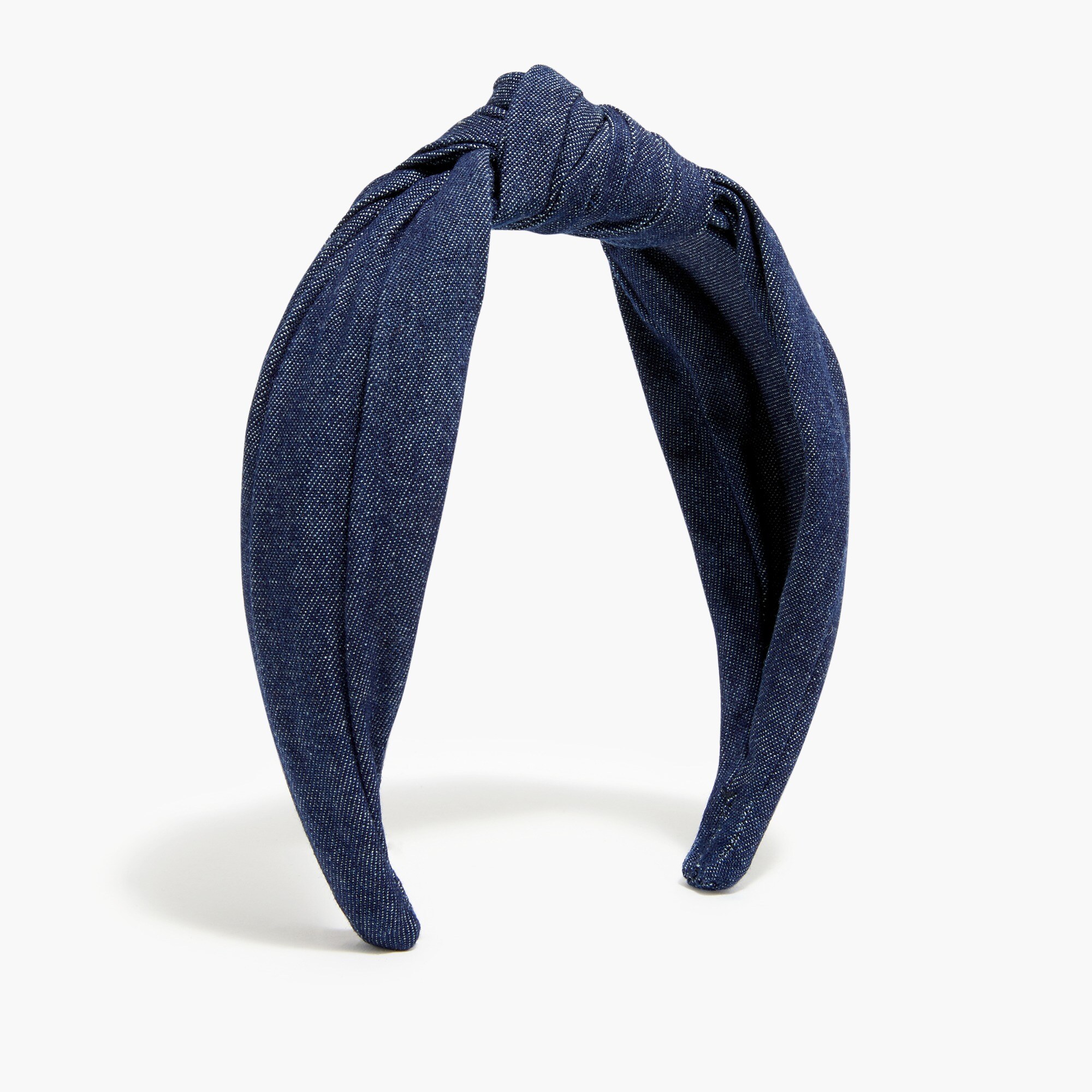 Denim knot headband