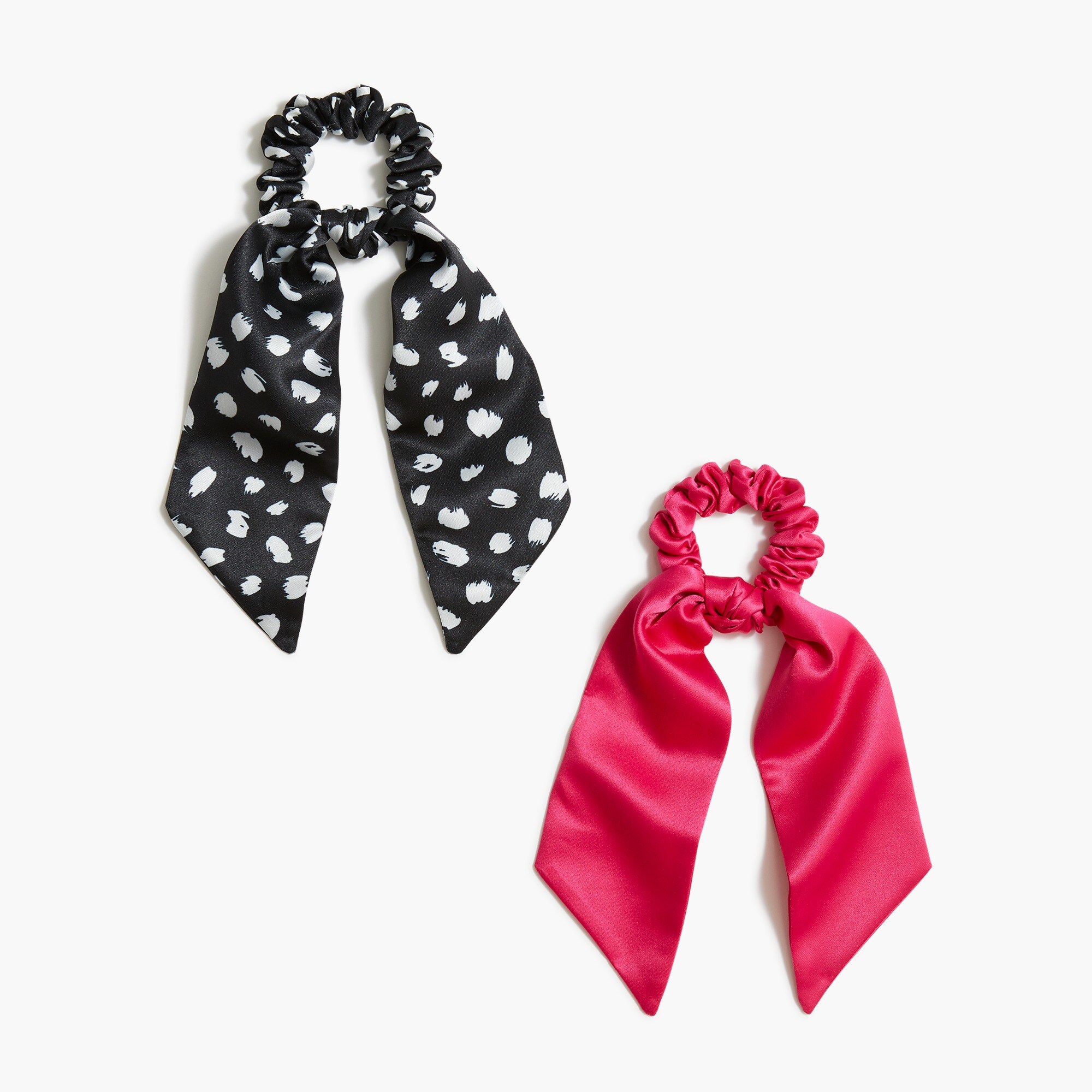 Satin scrunchies two-pack