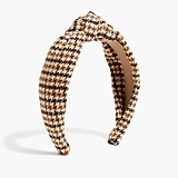 Houndstooth knotted headband