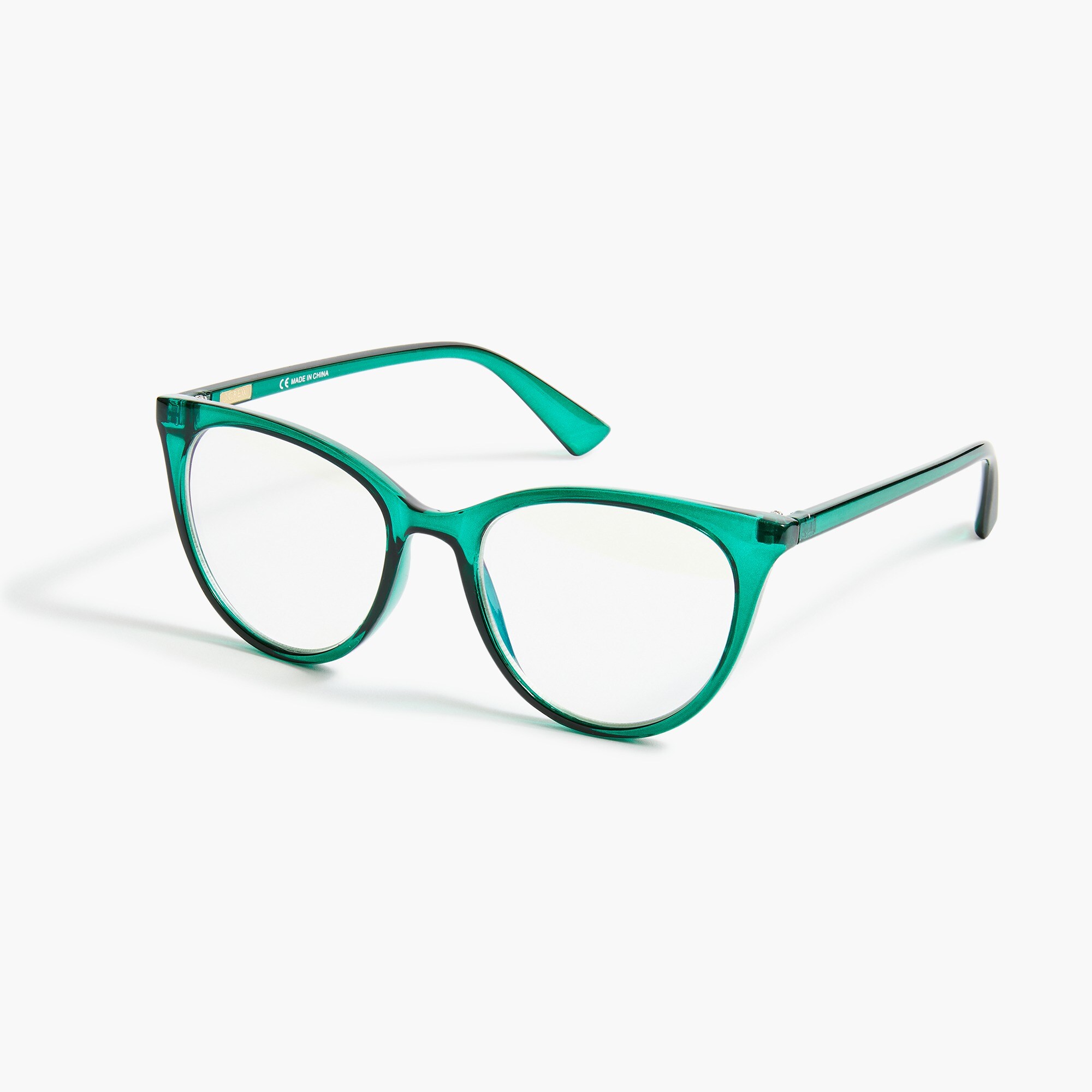 Subtle cat-eye blue-light glasses