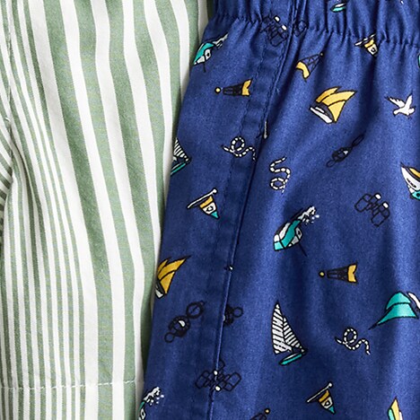 Boys' sleep boxers two-pack BLUE MULTI CARS CHECK j.crew: boys' sleep boxers two-pack for boys