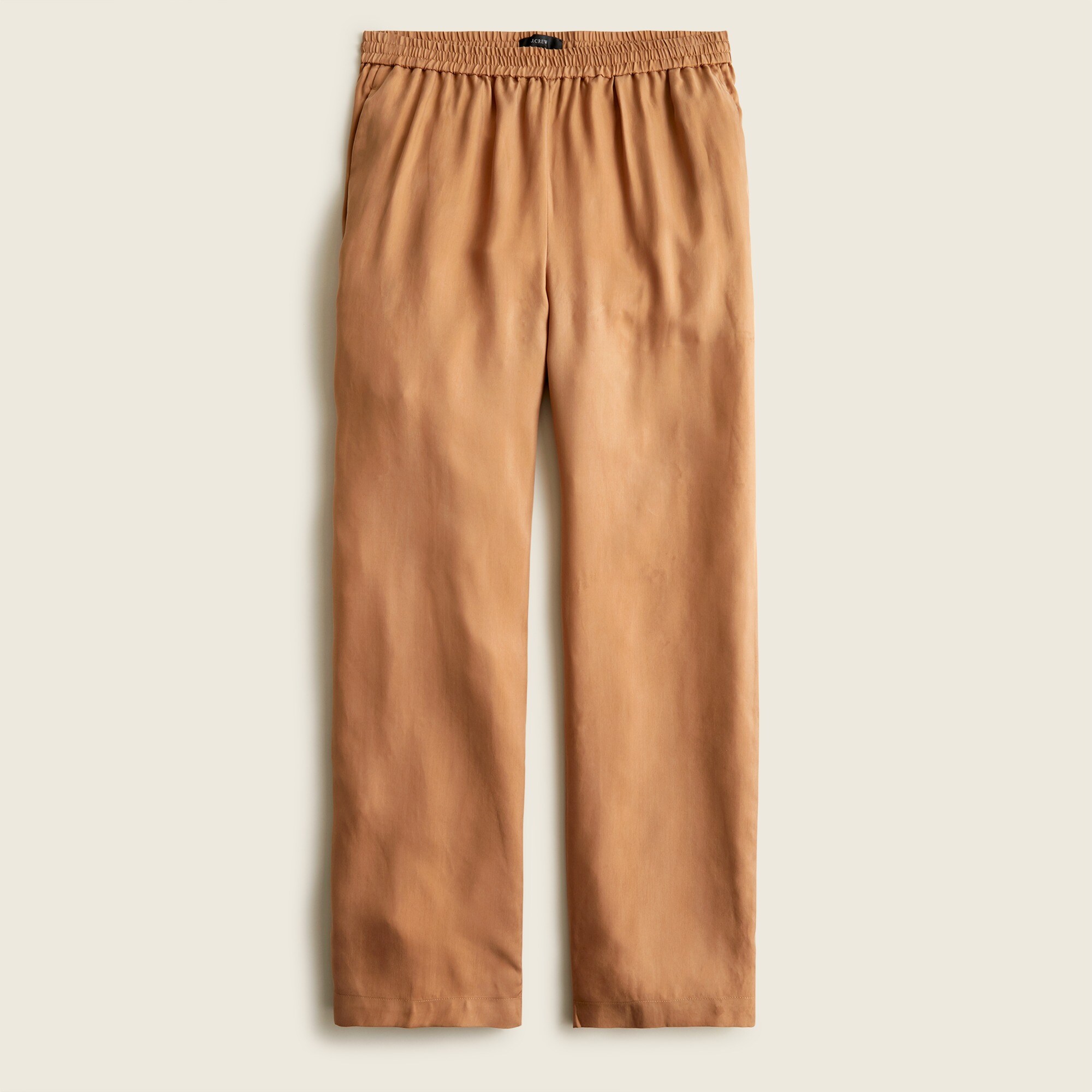 【24SS】Wool Cupro Cropped Trousers Eco Cupro Pull-on Crop Pant For Women | J.Crew