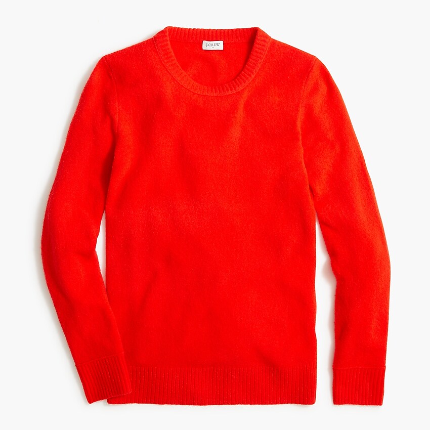 factory: crewneck sweater in extra-soft yarn for women, right side, view zoomed