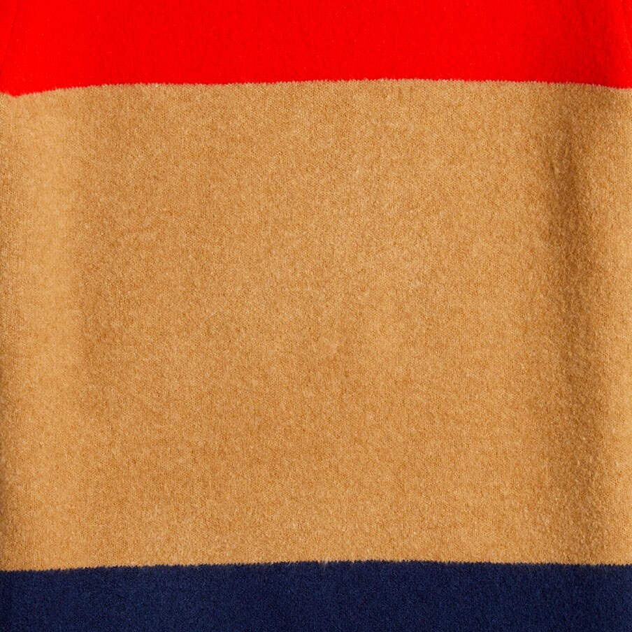 Crewneck sweater in extra-soft yarn BRIGHT CERISE 