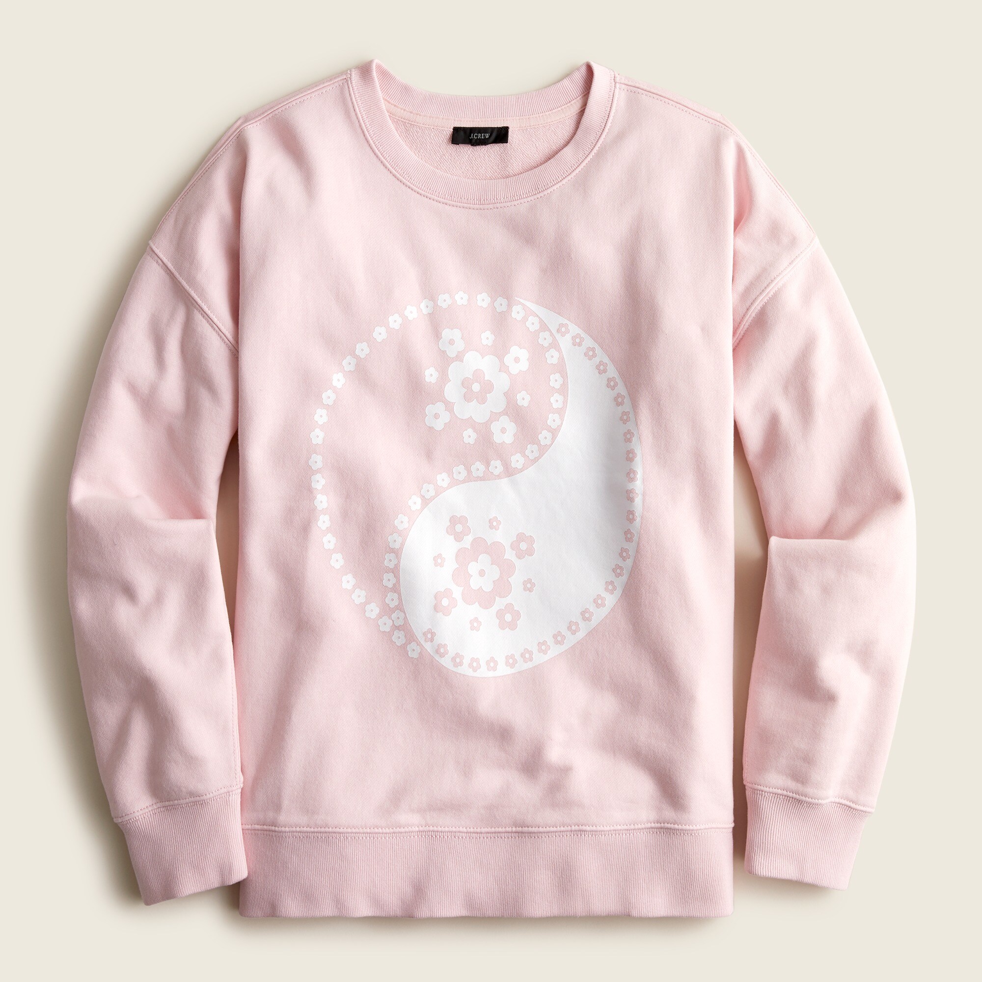 University terry crewneck sweatshirt in bandana paisley