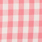 Gingham cotton poplin shirt in signature fit WARM ROSE IVORY factory: gingham cotton poplin shirt in signature fit for women
