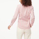 Gingham cotton poplin shirt in signature fit