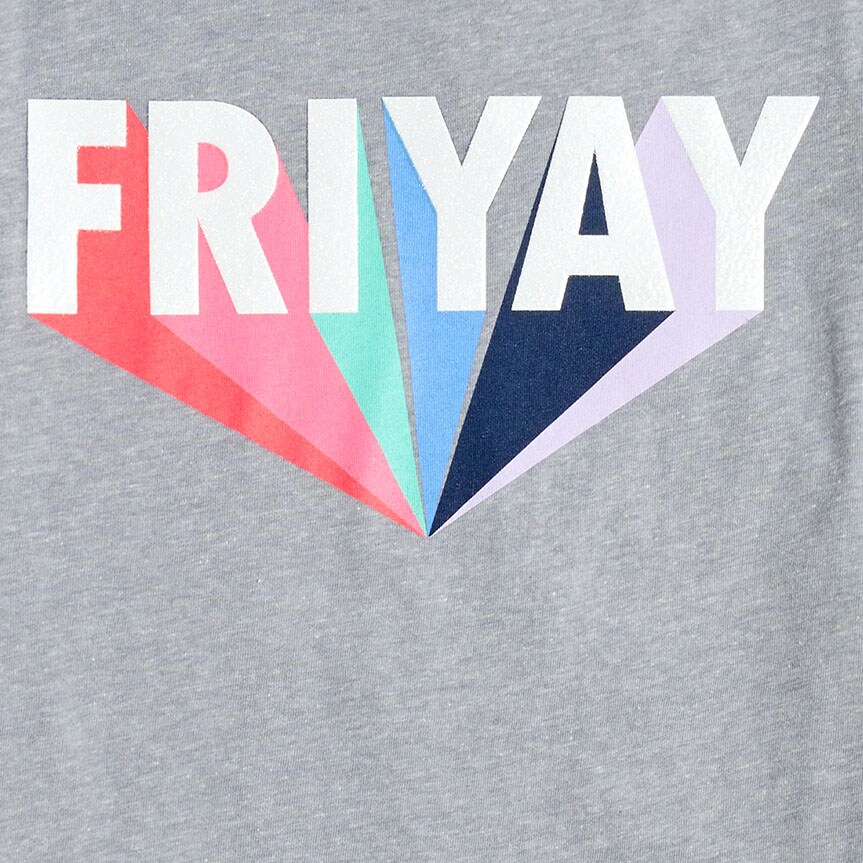 Girls' egg graphic tee NAVY 