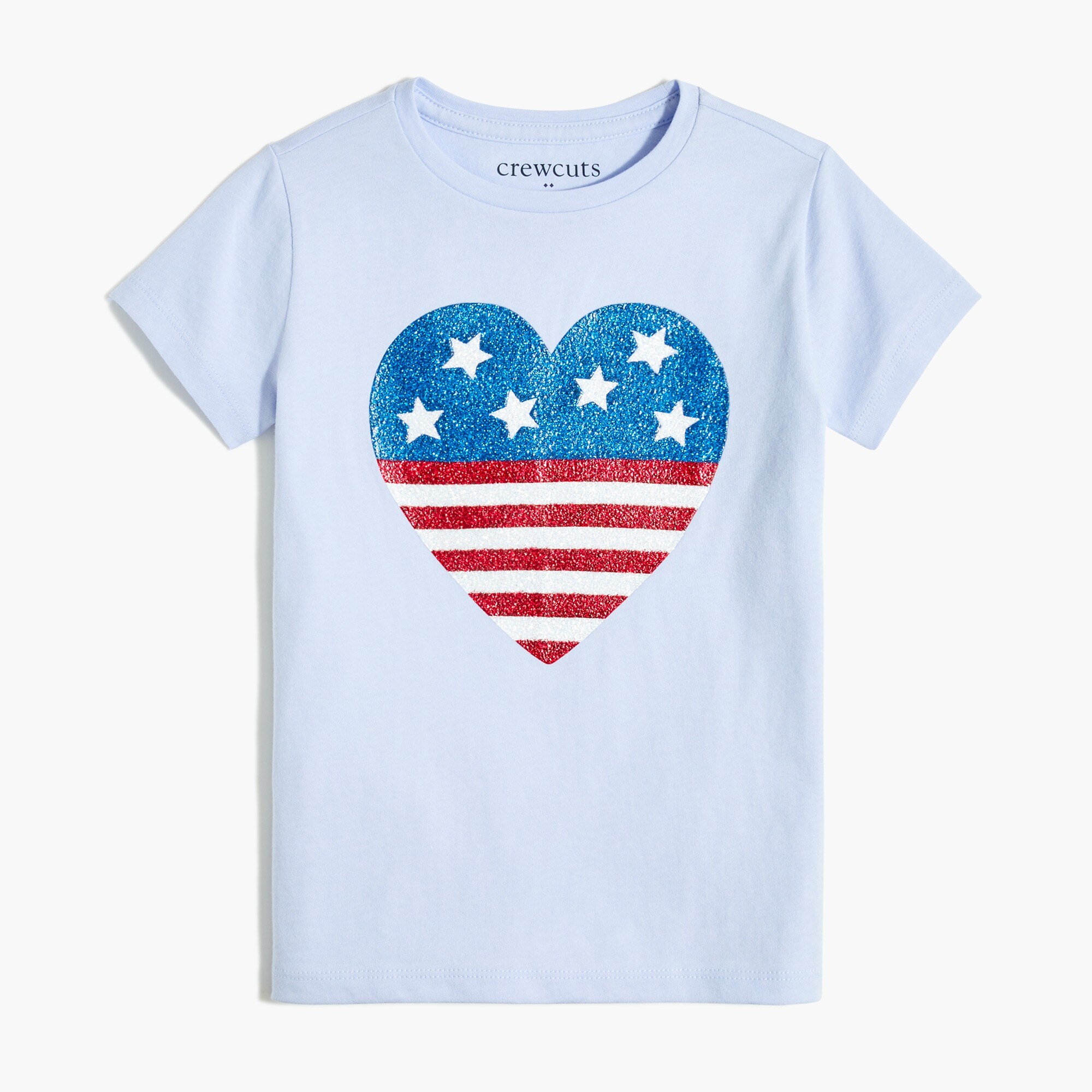 Girls' Americana heart graphic tee