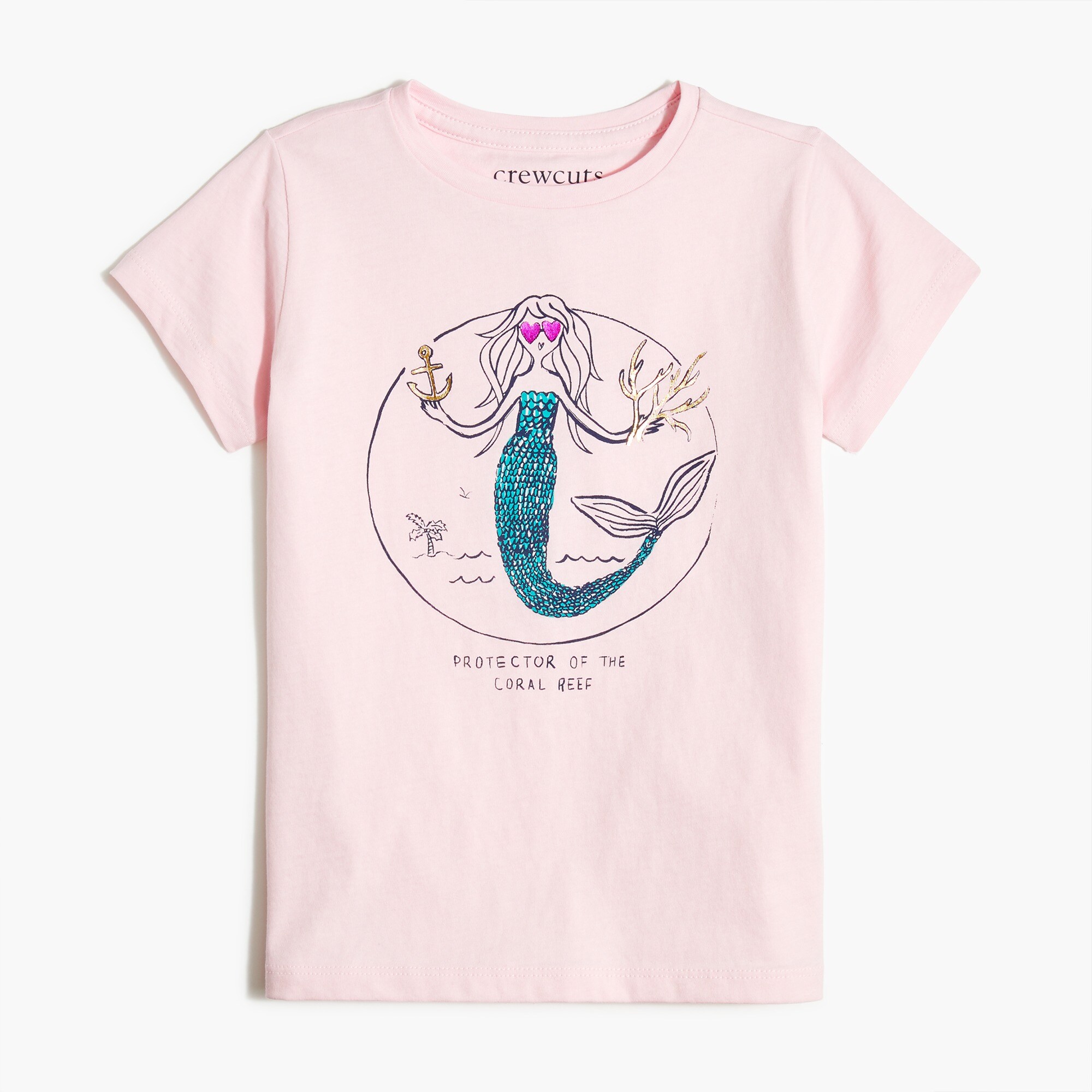girls' mermaid graphic tee for girls