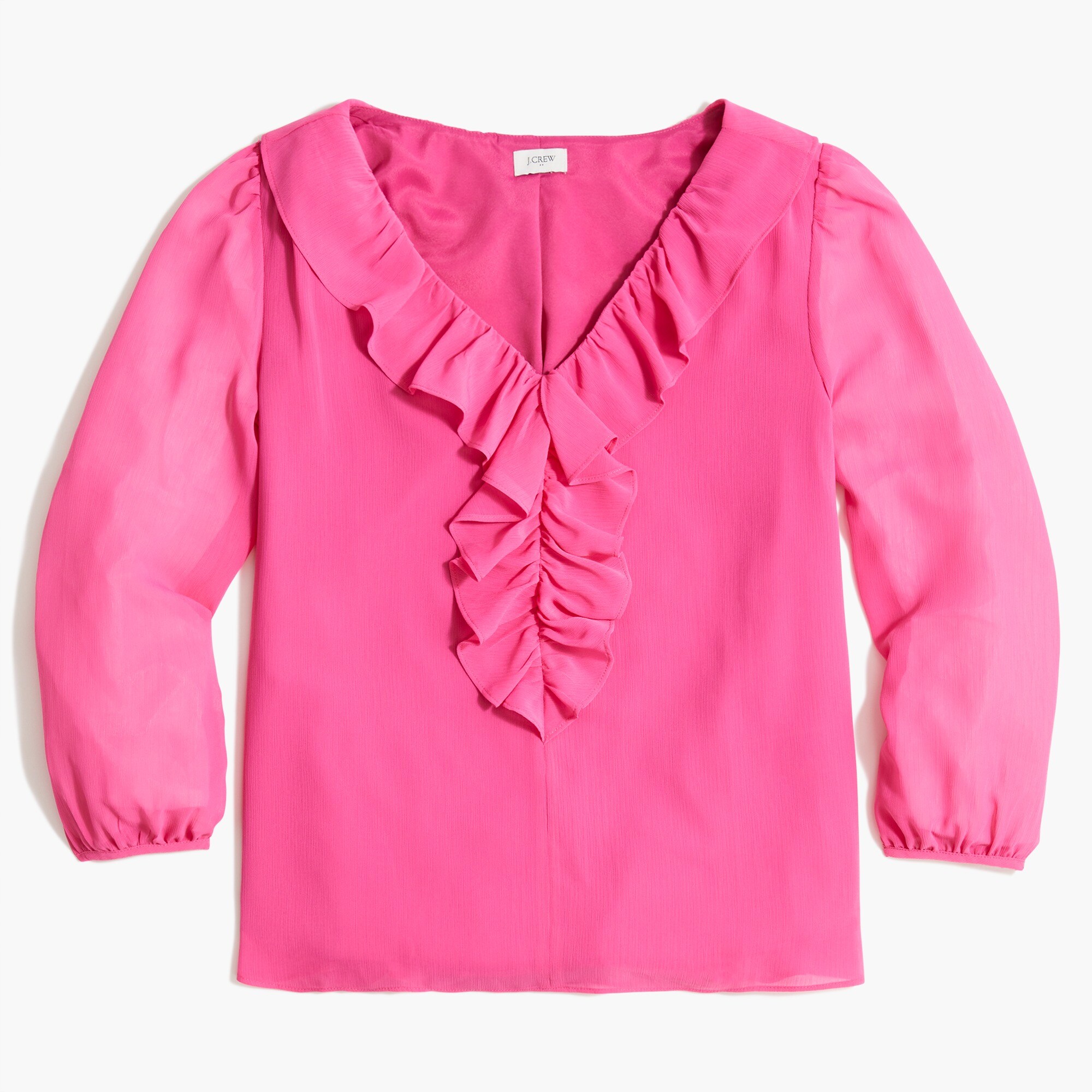 V-neck ruffle top