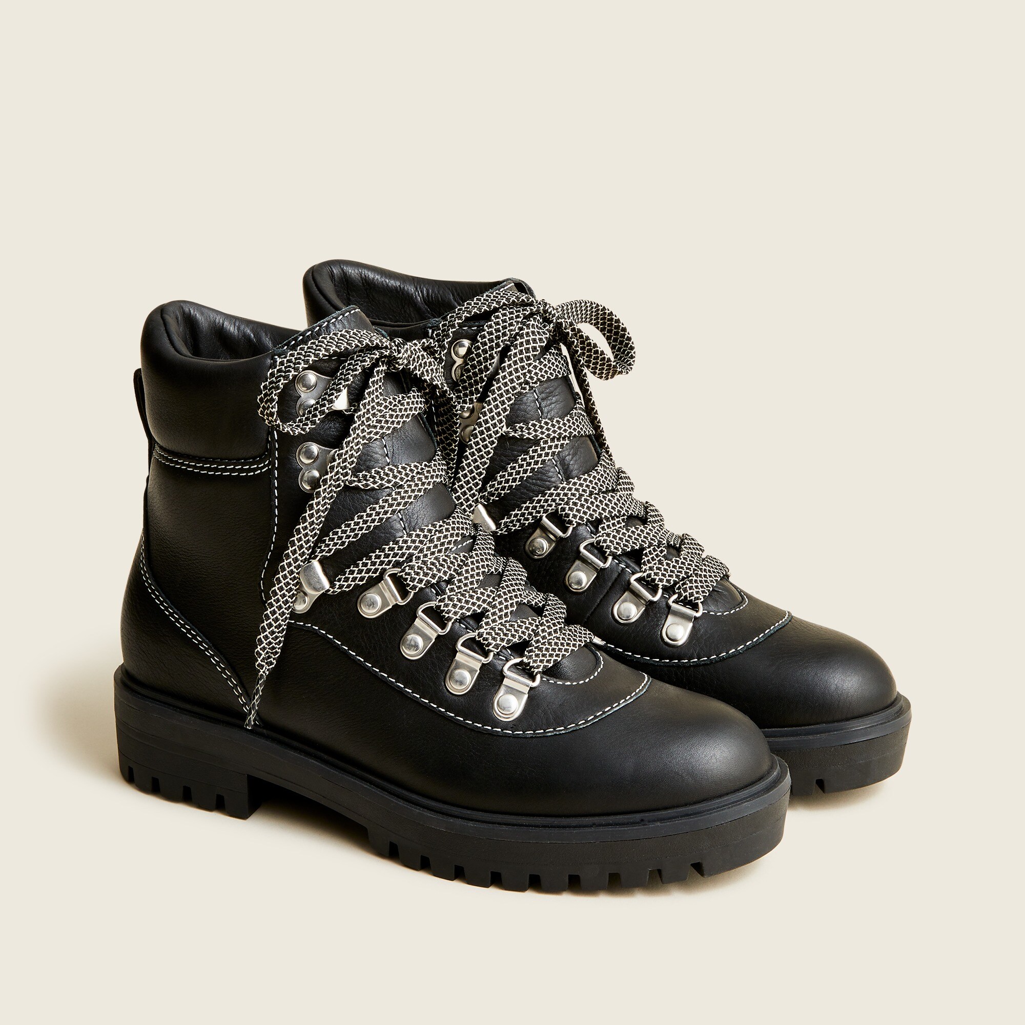 Lightweight leather Nordic boots