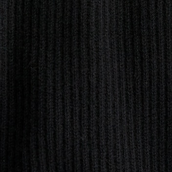 Ribbed cashmere oversized crewneck sweater BLACK