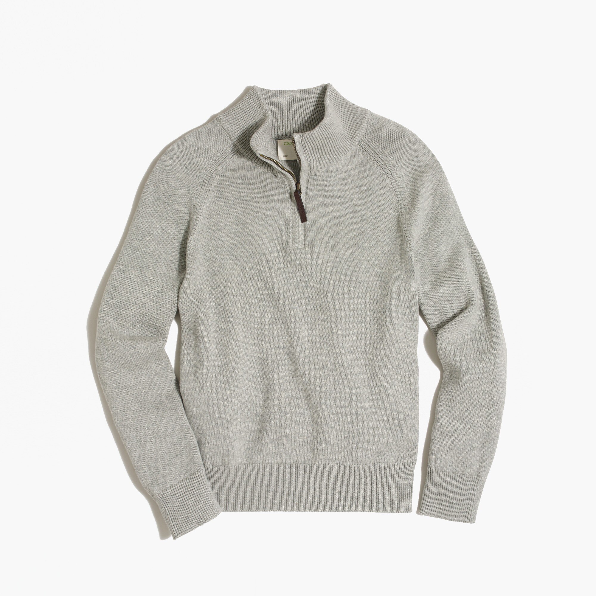 boys Boys' cotton half-zip pullover sweater