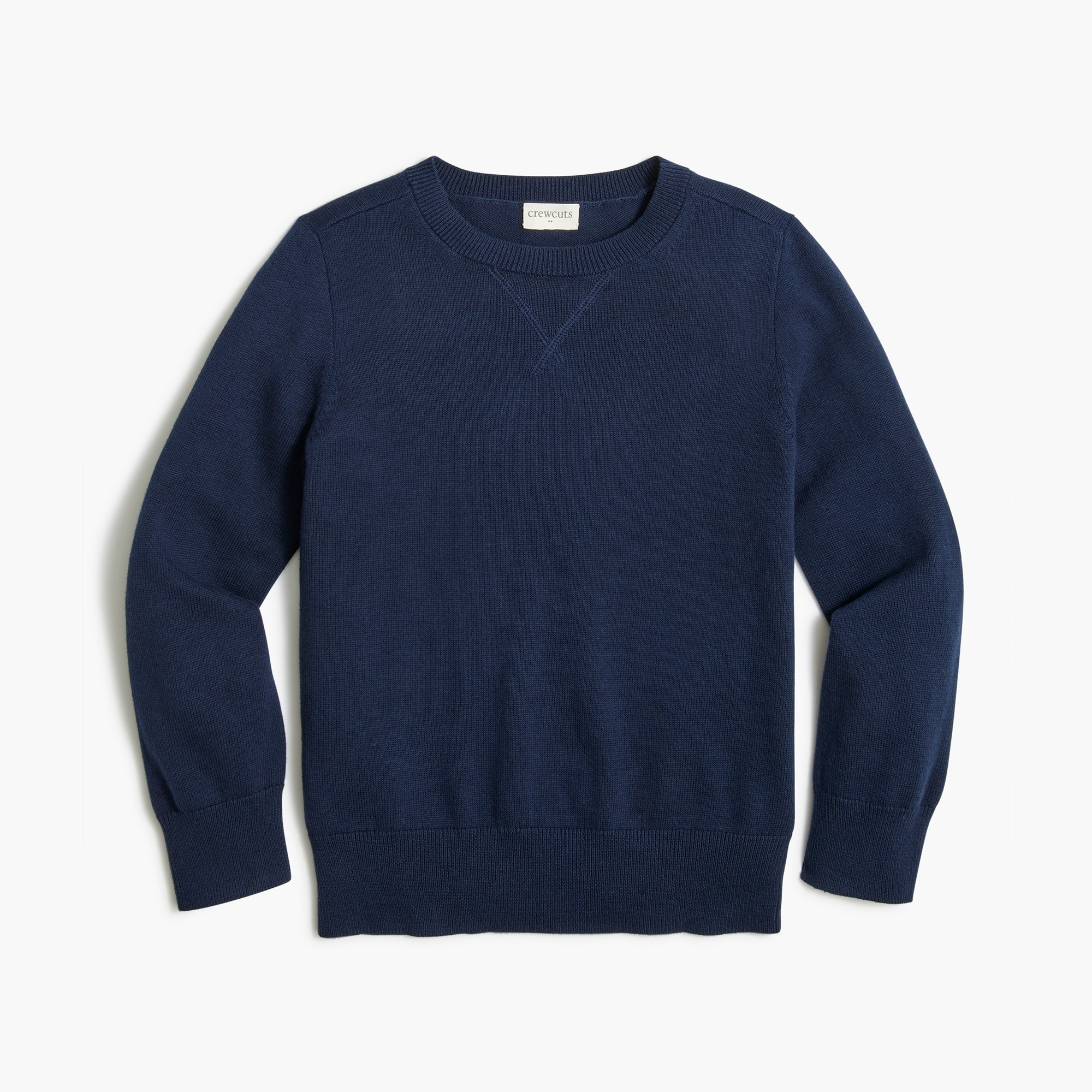 Boys' cotton crewneck sweater