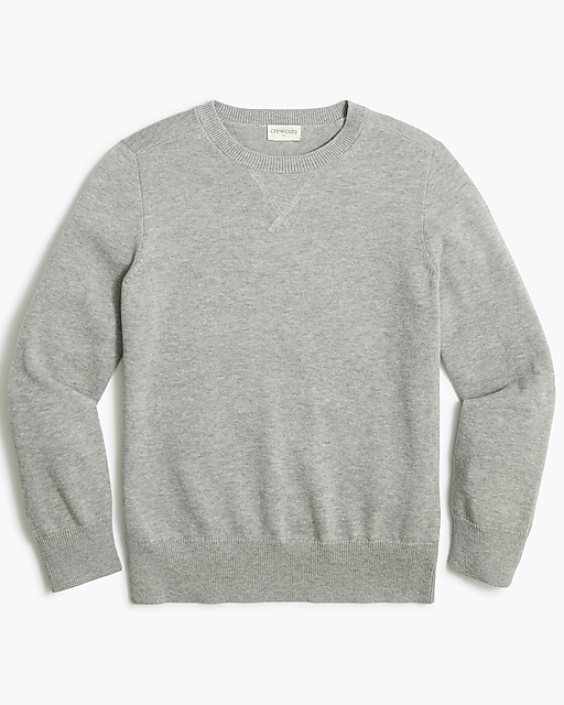  Boys' cotton crewneck sweater