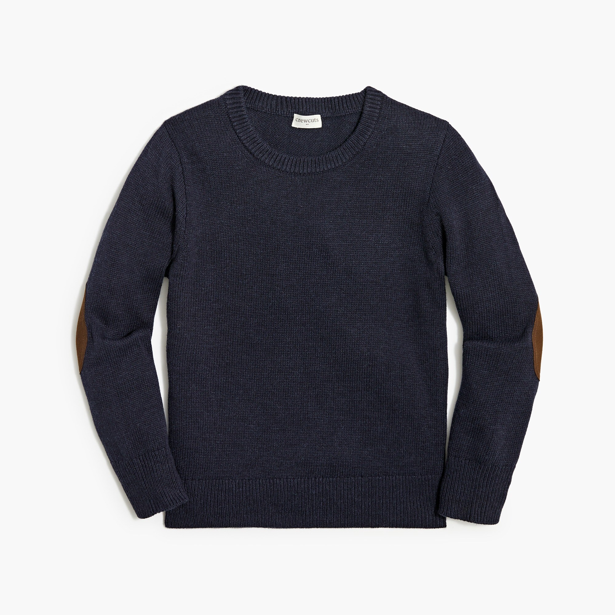 boys' elbow-patch crewneck sweater for boys