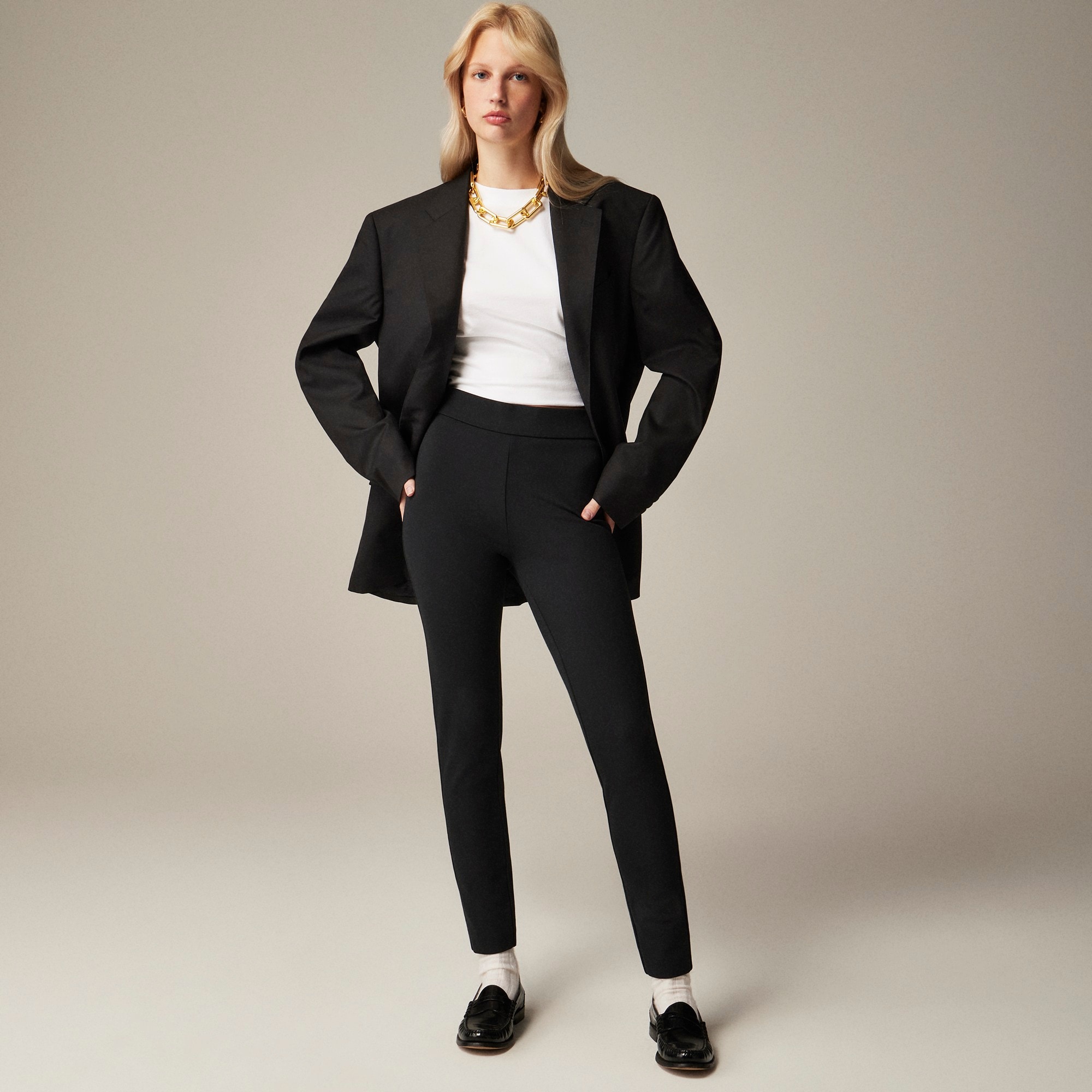 Pixie pant in stretch ponte