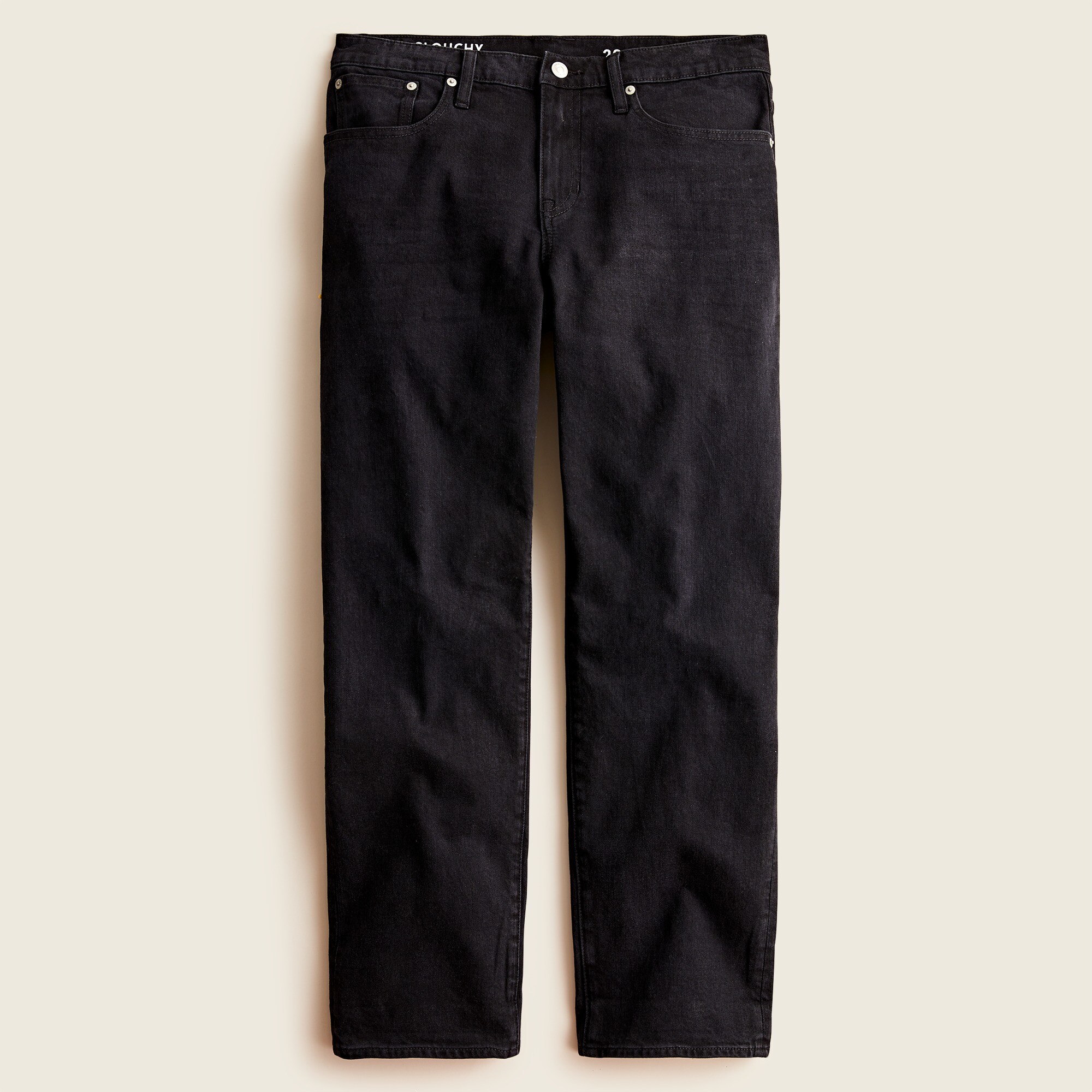 Slouchy boyfriend jean in washed black