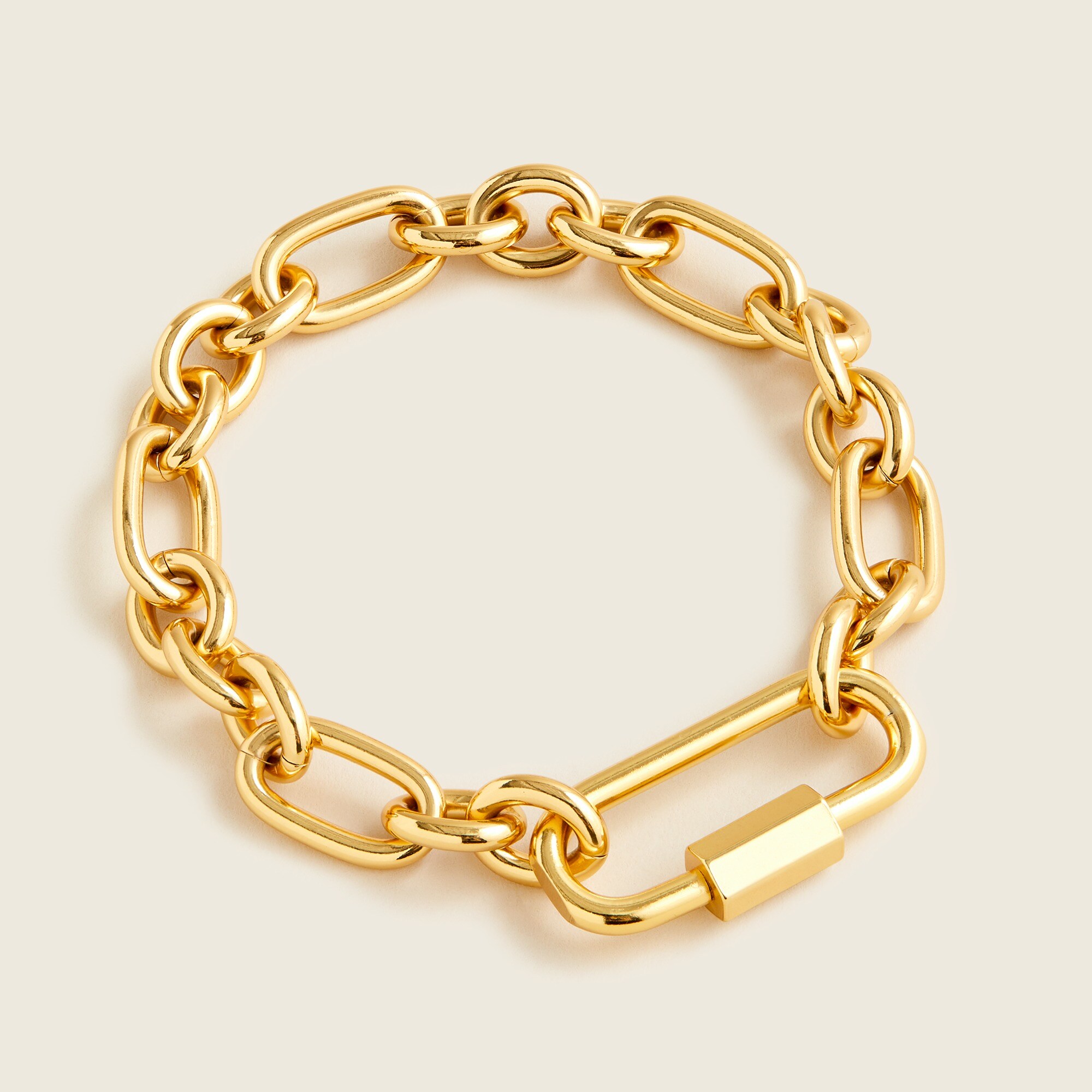 Mixed-link Carabiner Clasp Bracelet For Women | J.Crew