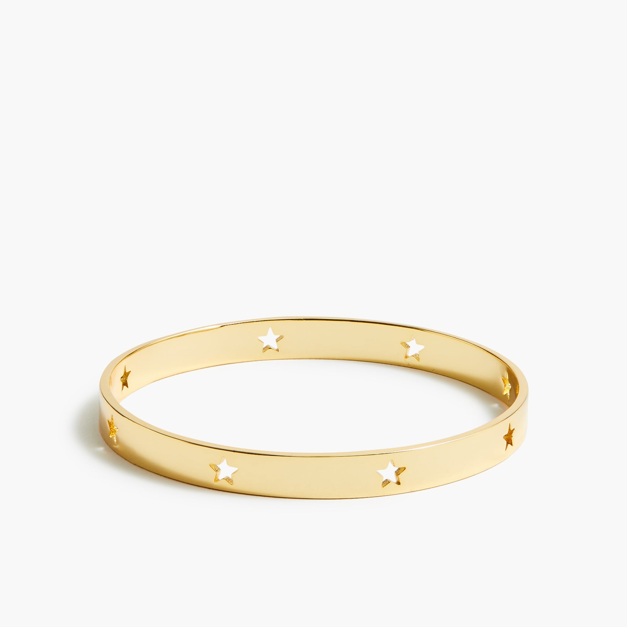 Star cutout bangle bracelet