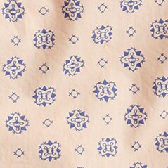 Classic-fit ruffleneck shirt in medallion print GREIGE DELPHINIUM j.crew: classic-fit ruffleneck shirt in medallion print for women