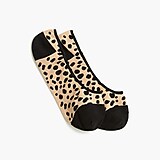 Cheetah spots no-show socks