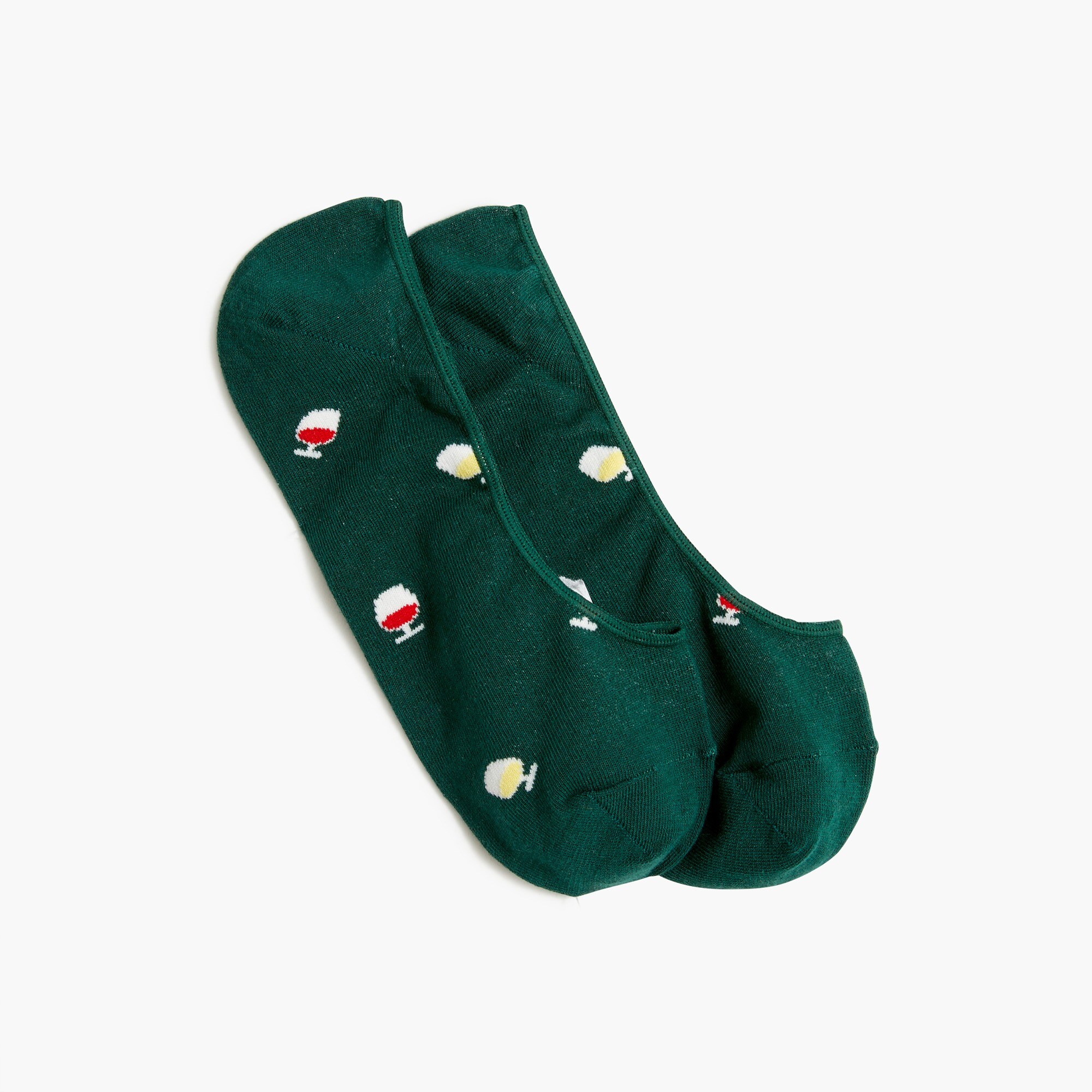 Wine glass no-show socks