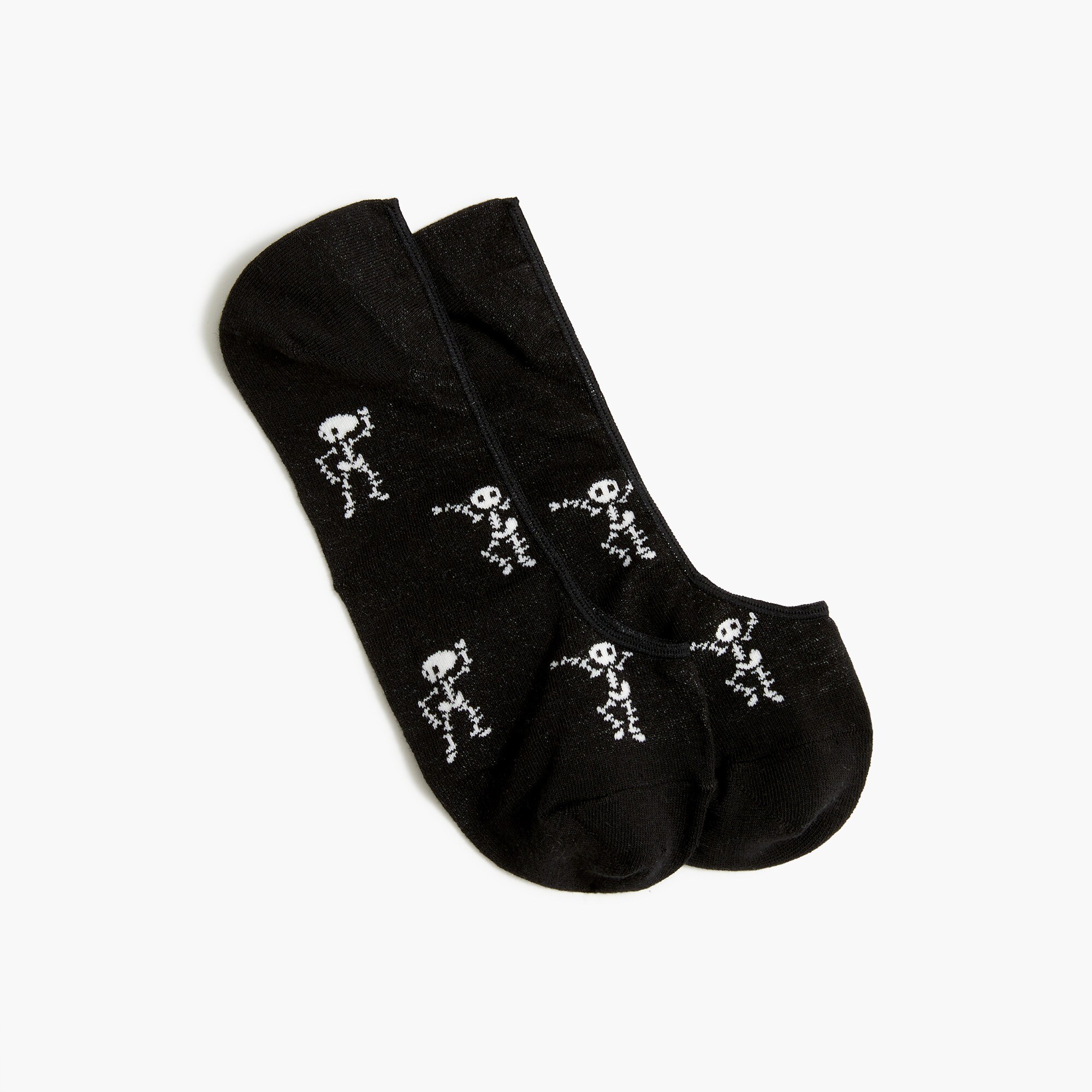 Dancing skeletons no-show socks