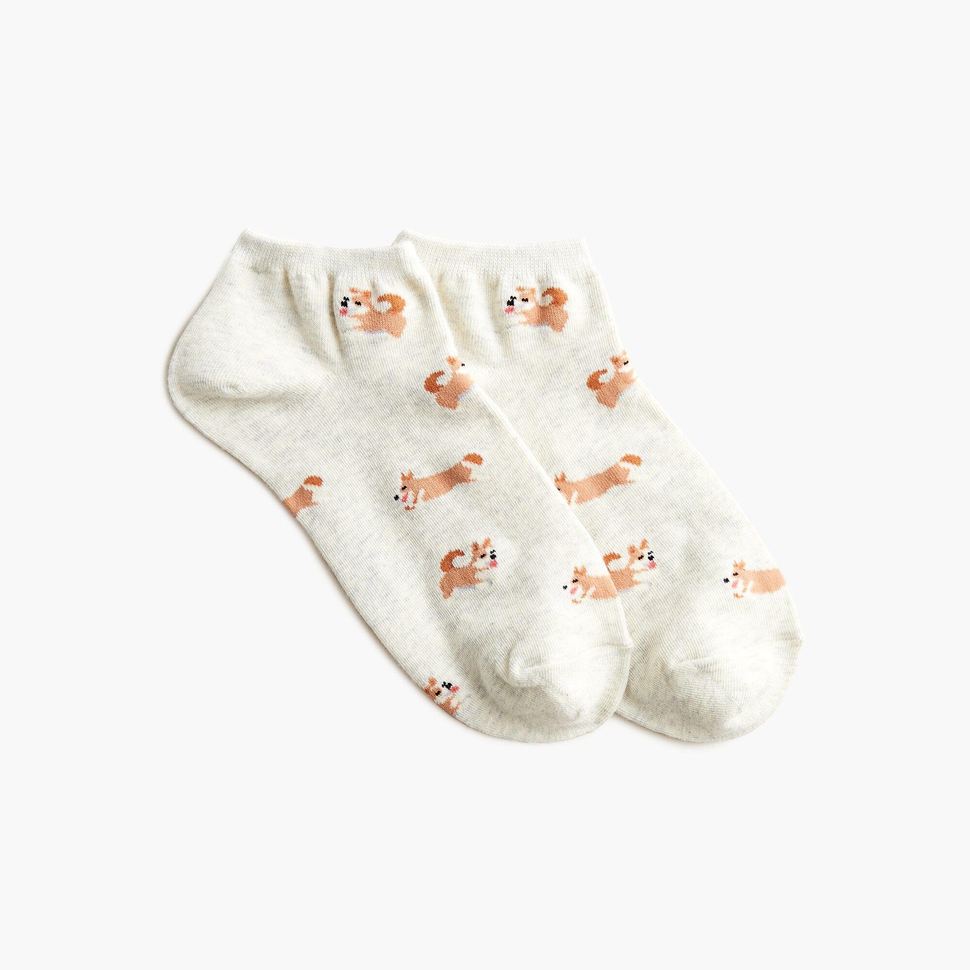 Corgis running ankle socks